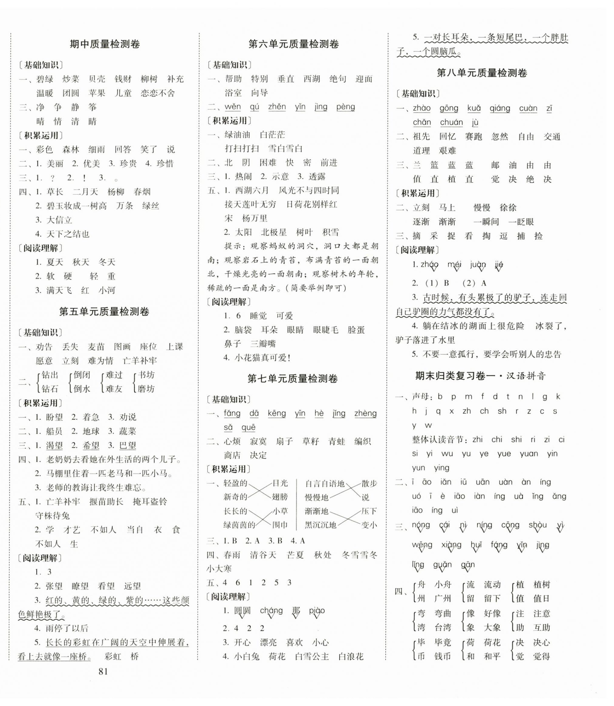 2023年云南师大附小一线名师核心试卷二年级语文下册人教版 第2页