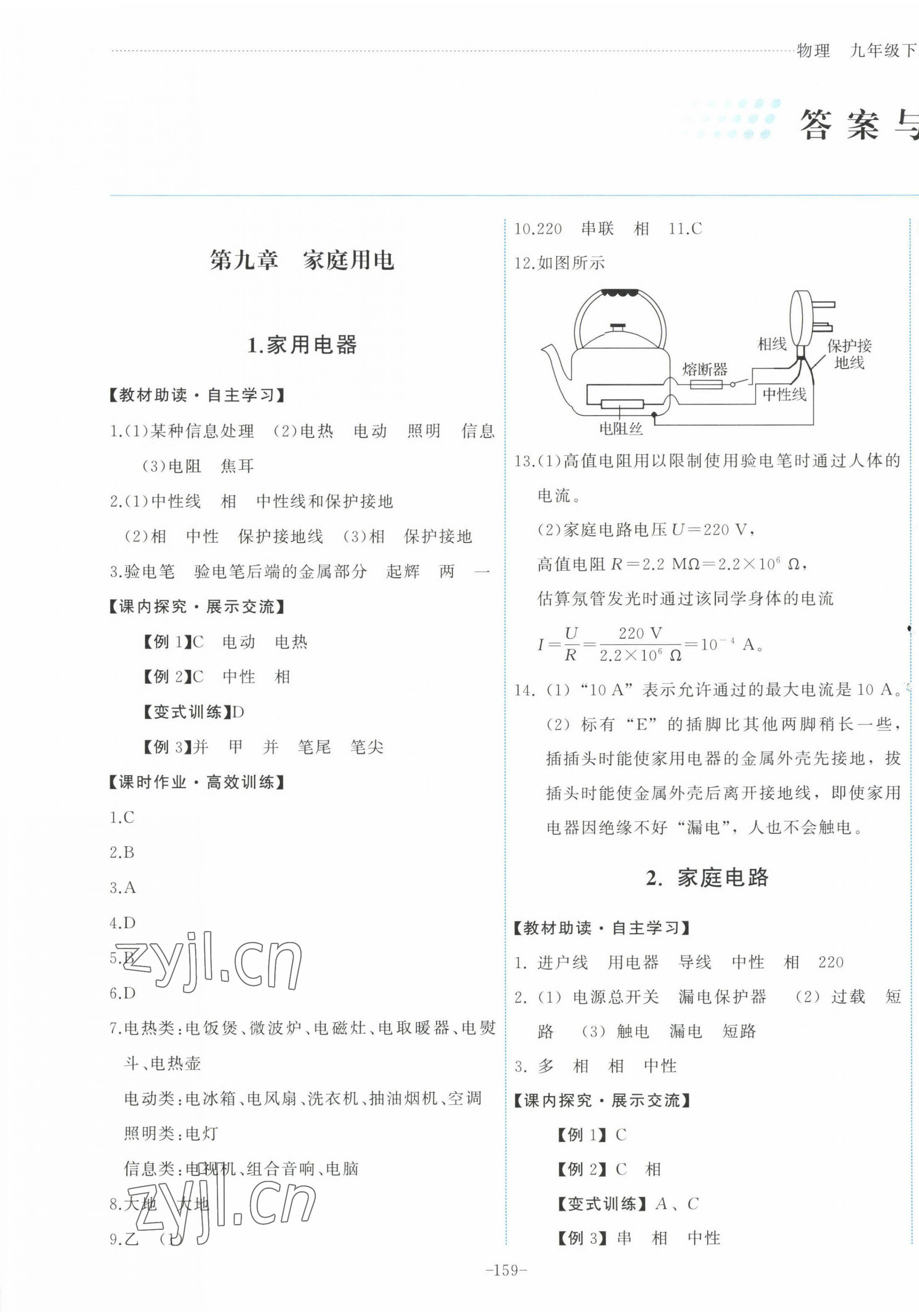 2023年能力培養(yǎng)與測試九年級物理下冊教科版 第1頁