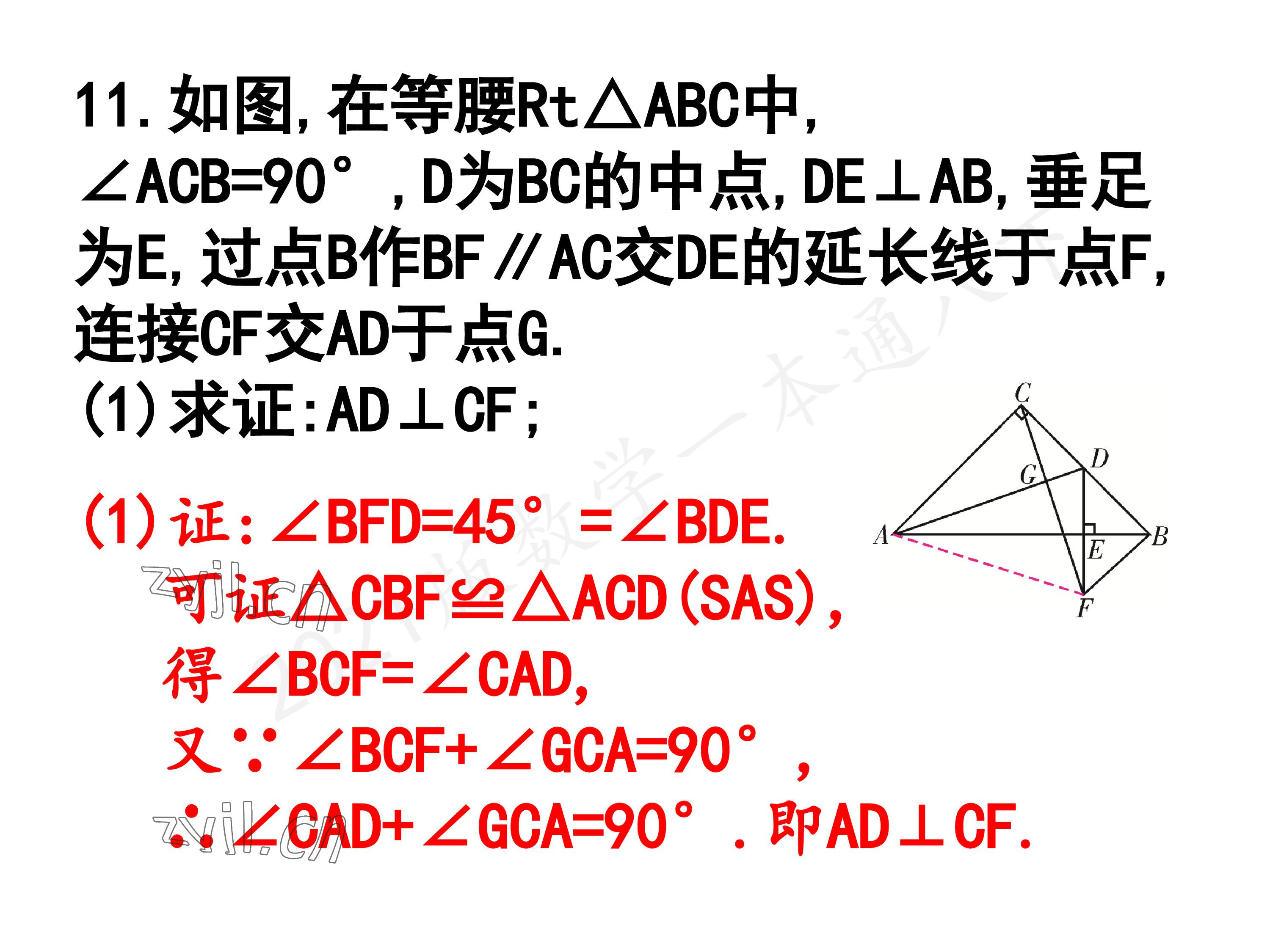 2023年一本通武汉出版社八年级数学下册北师大版 参考答案第74页