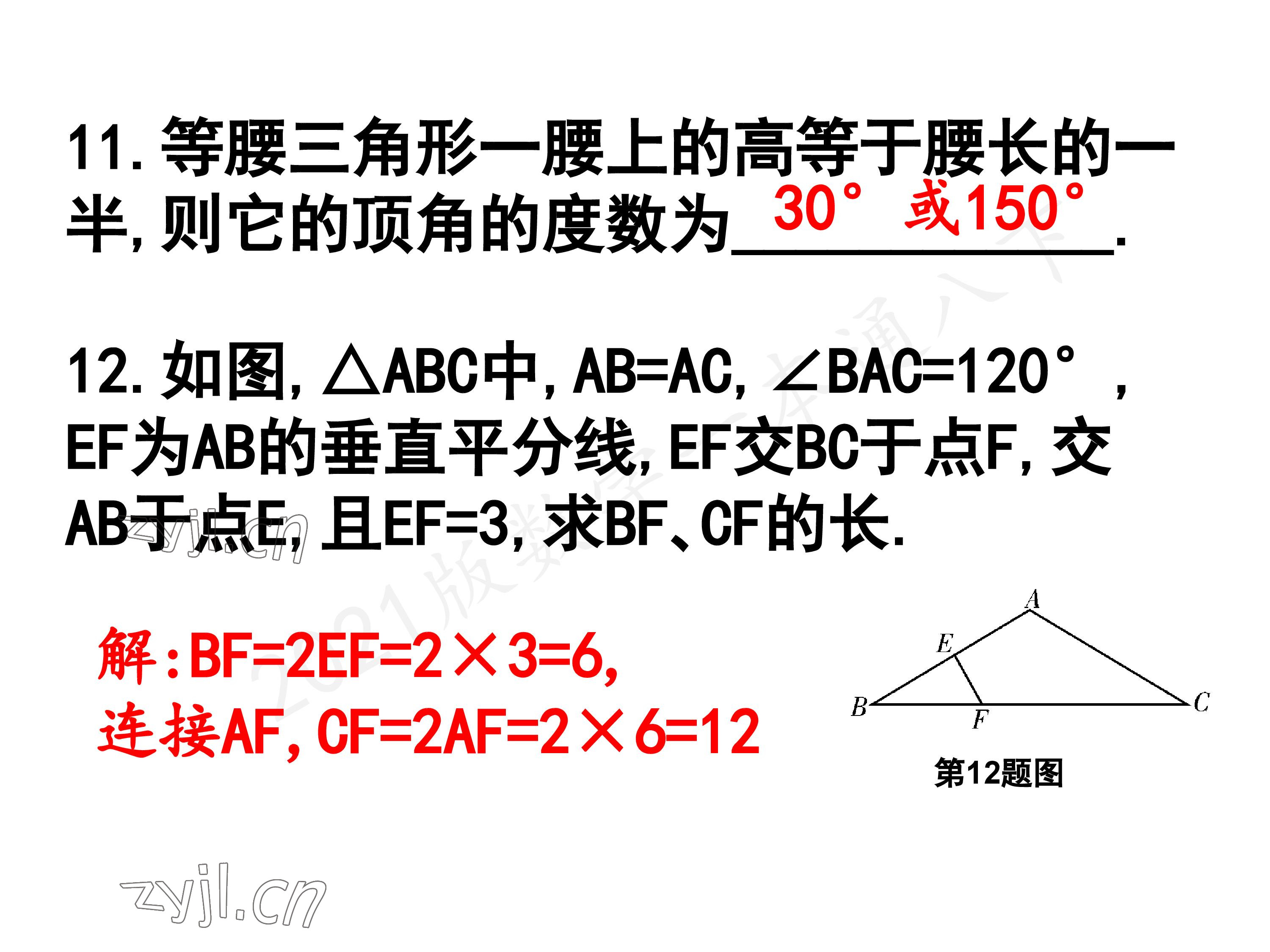 2023年一本通武汉出版社八年级数学下册北师大版 参考答案第93页