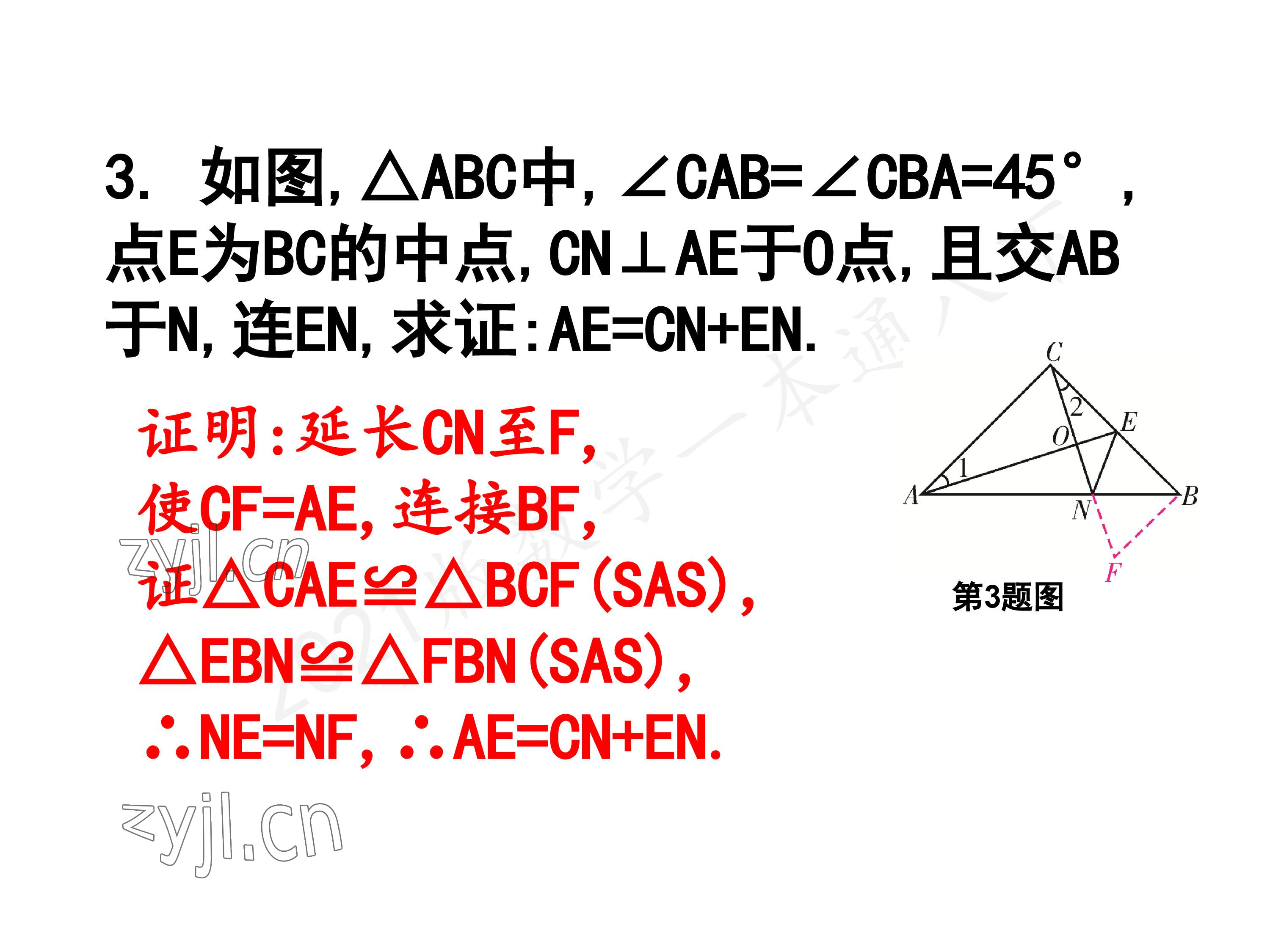 2023年一本通武汉出版社八年级数学下册北师大版 参考答案第136页