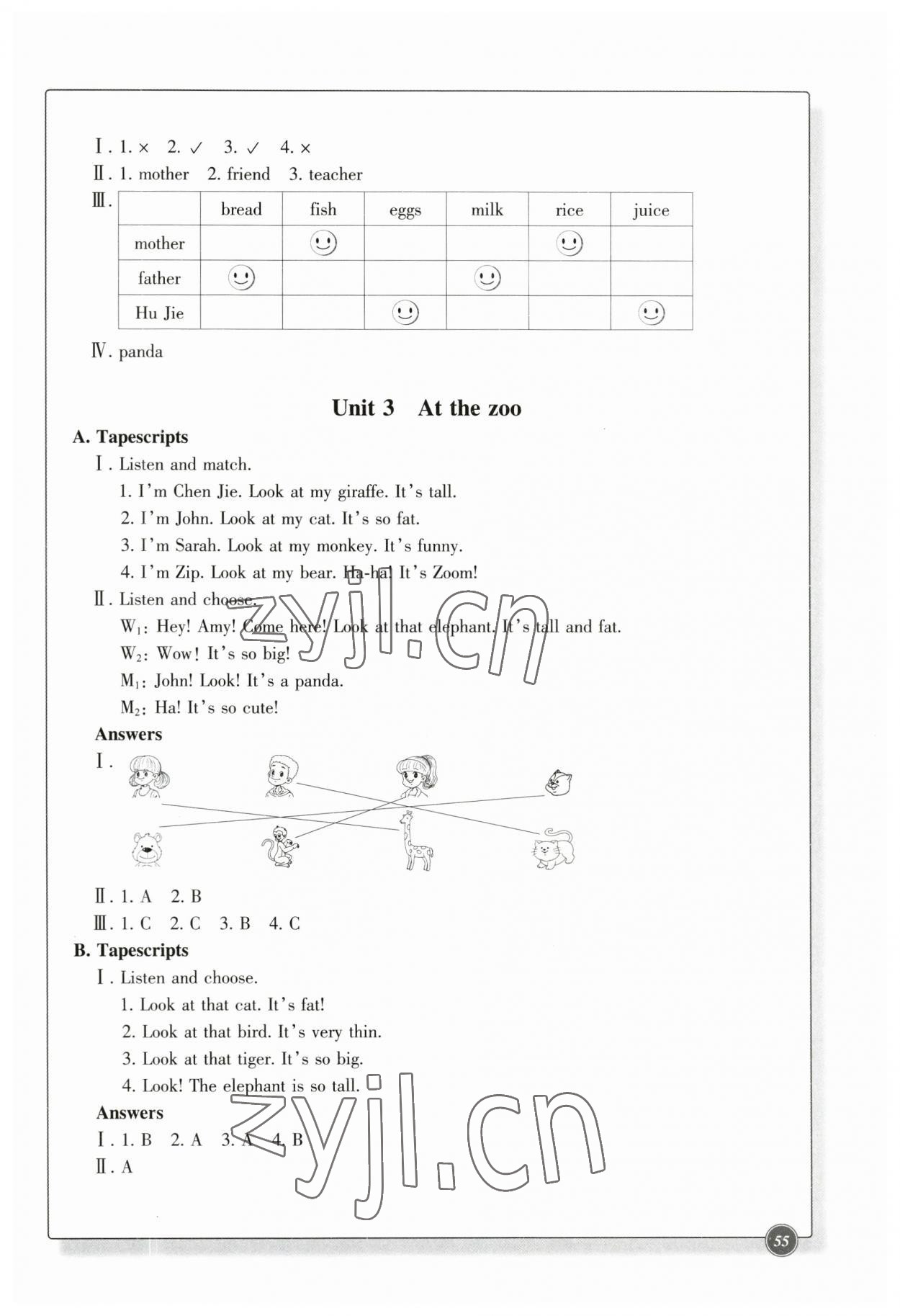 2023年學(xué)能評價(jià)三年級英語下冊人教版 參考答案第5頁