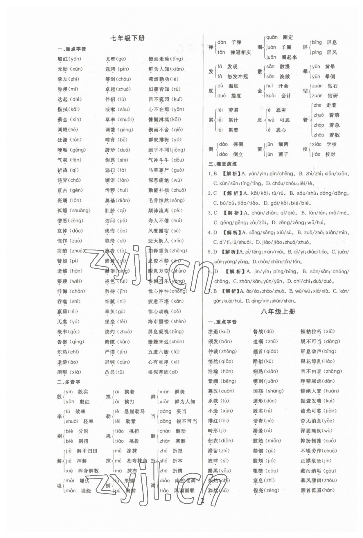 2023年一本到位语文中考广州专版 第2页