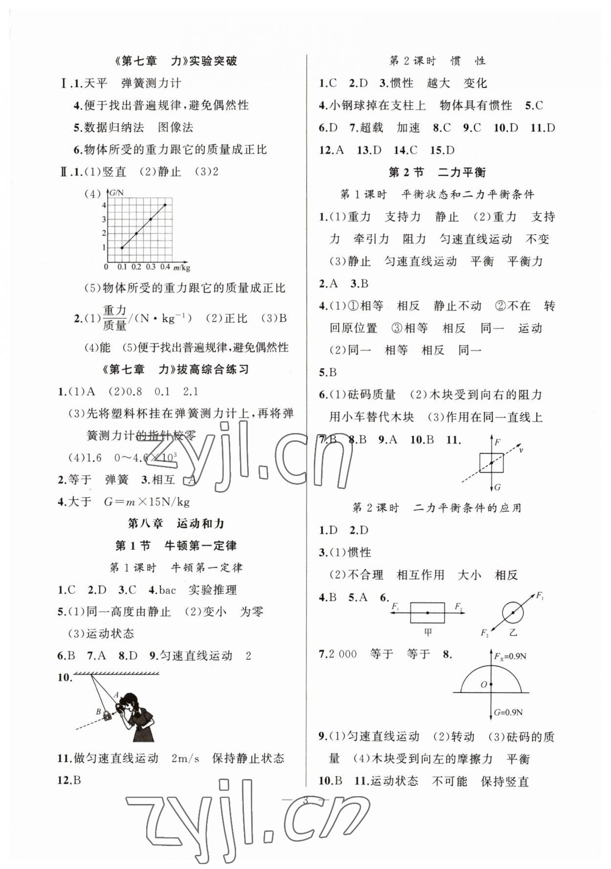 2023年高手點(diǎn)題八年級(jí)物理下冊(cè)人教版 第3頁(yè)