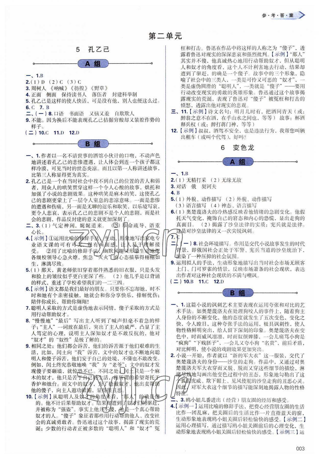 2023年學(xué)習(xí)質(zhì)量監(jiān)測九年級語文下冊人教版 第3頁