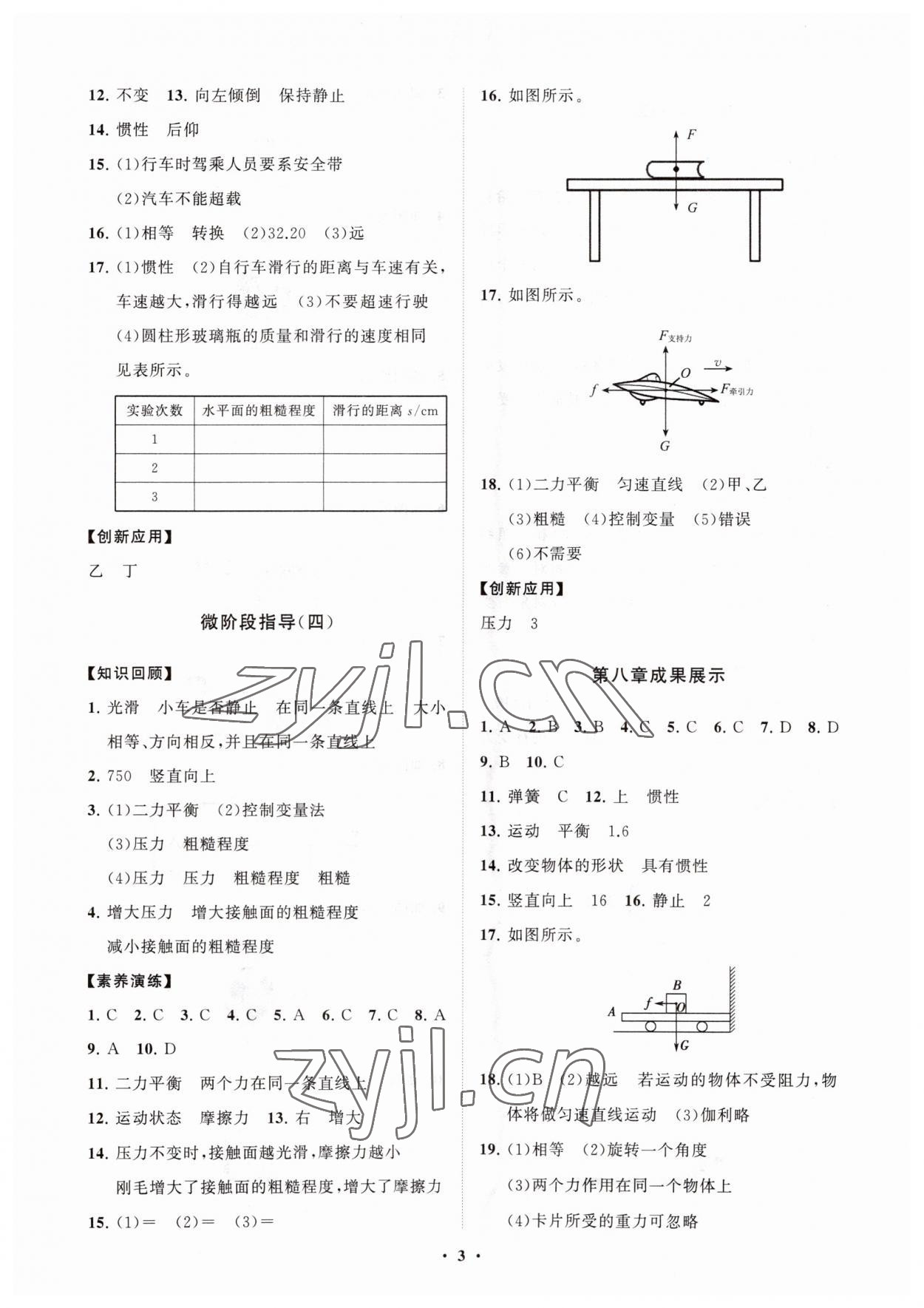 2023年同步練習冊分層卷八年級物理下冊人教版 第3頁