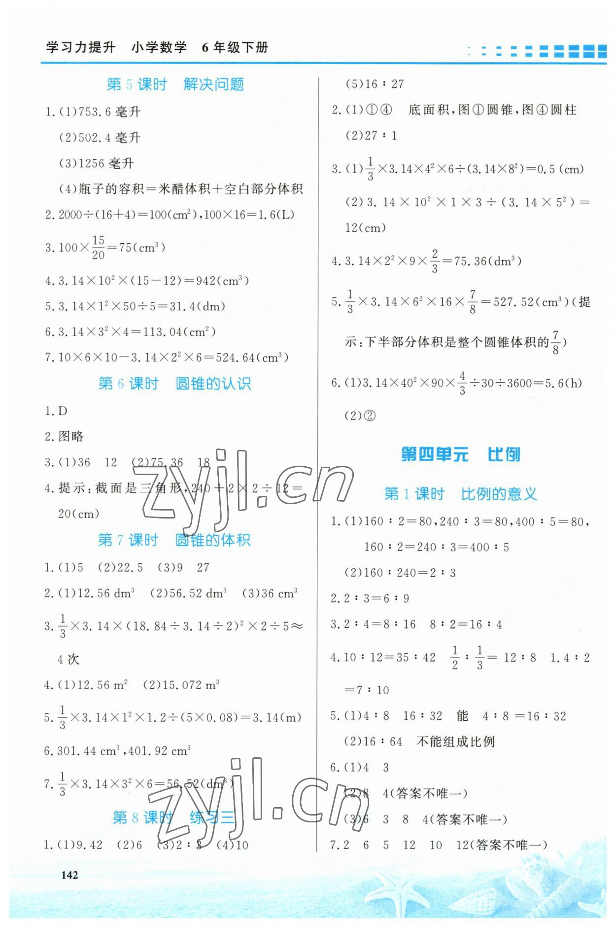 2023年學(xué)習(xí)力提升六年級(jí)數(shù)學(xué)下冊(cè)人教版 第4頁(yè)