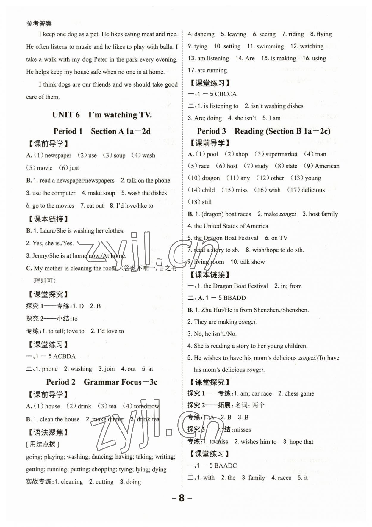 2023年全程突破七年級(jí)英語下冊人教版 第8頁