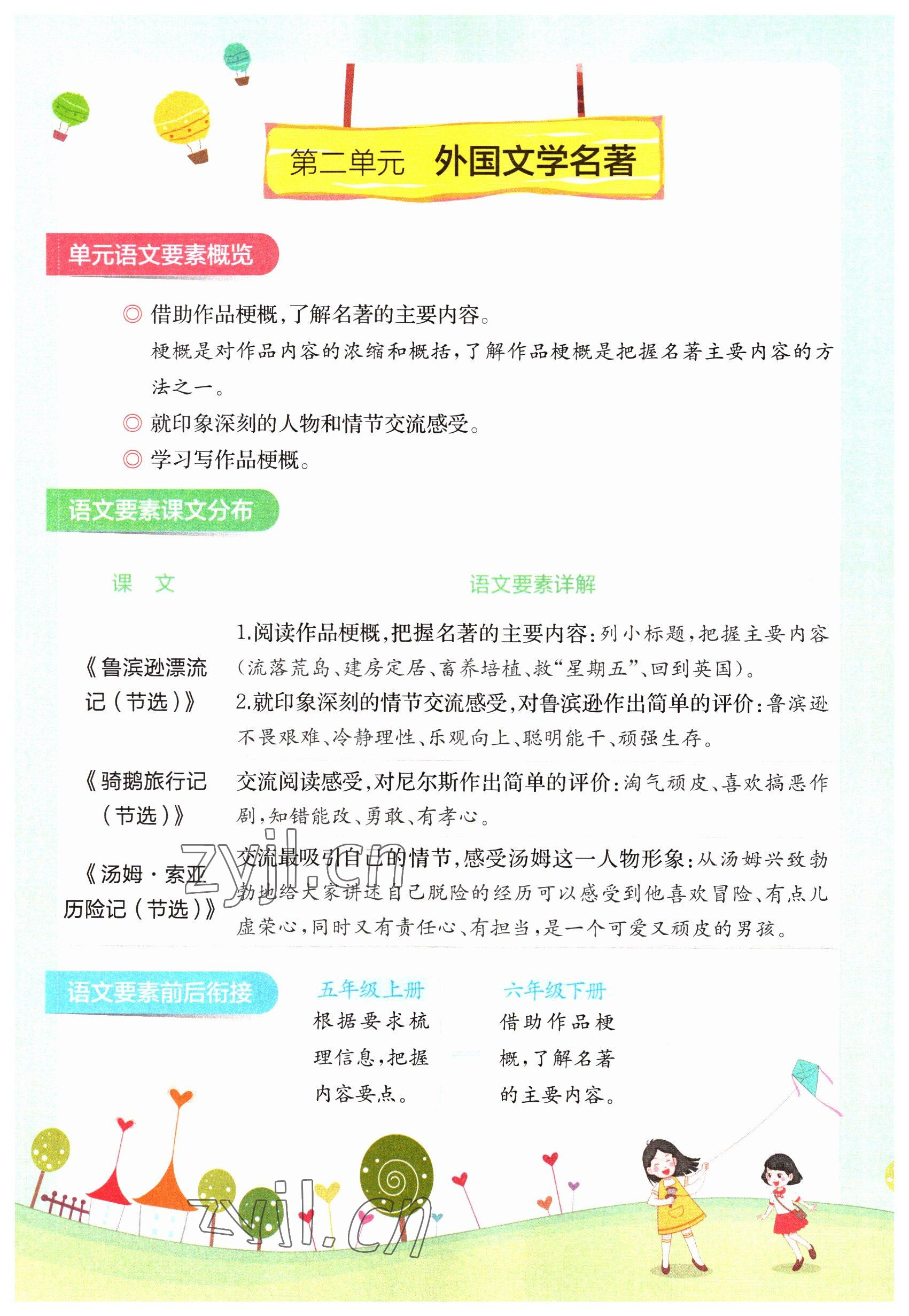 2023年教材課本六年級(jí)語(yǔ)文下冊(cè)人教版 參考答案第46頁(yè)