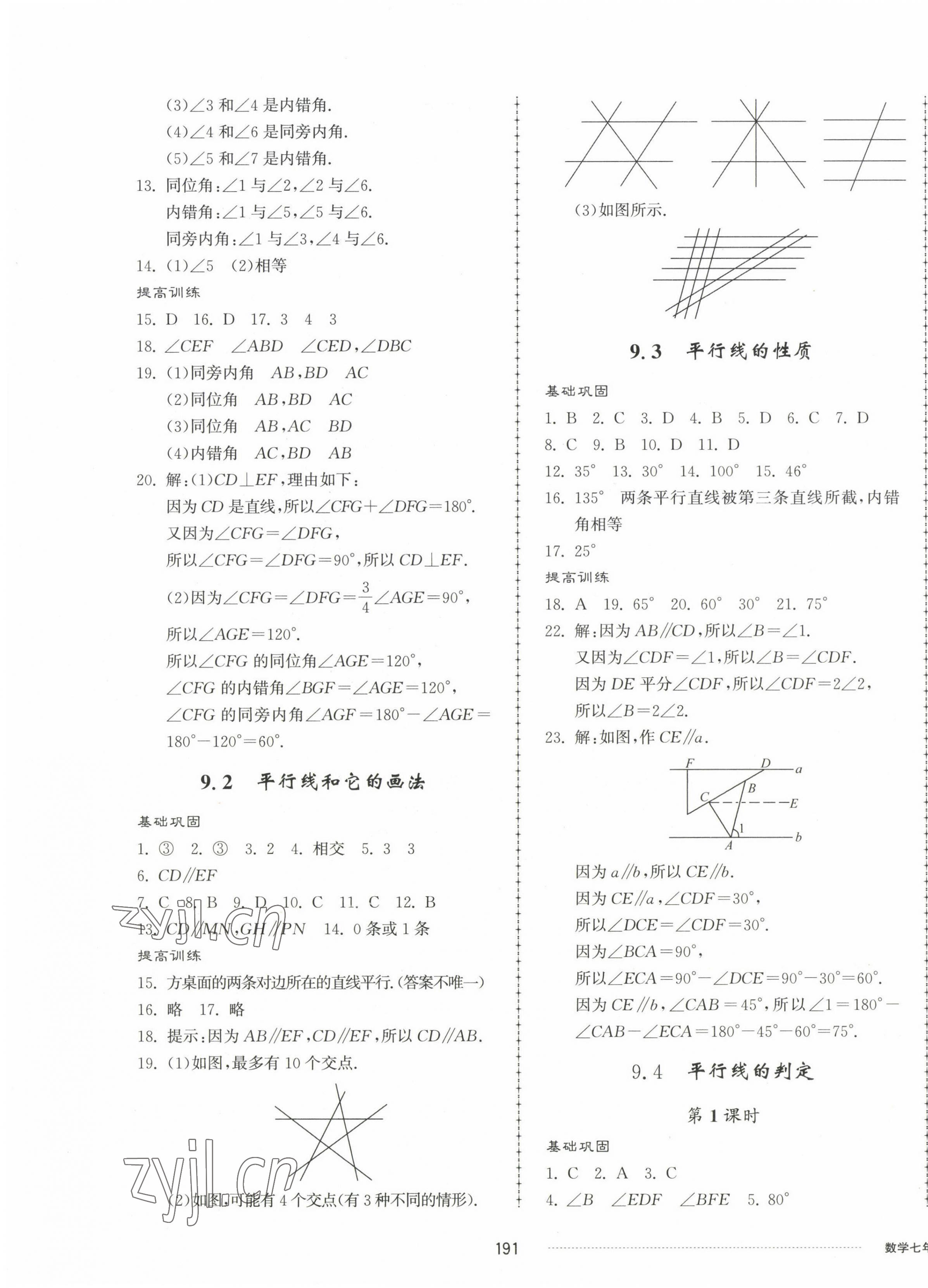 2023年同步練習冊配套單元檢測卷七年級數(shù)學下冊青島版 第3頁