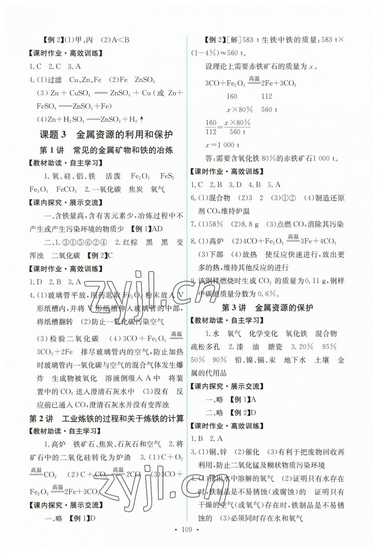 2023年能力培養(yǎng)與測試九年級化學(xué)下冊人教版湖南專版 第3頁