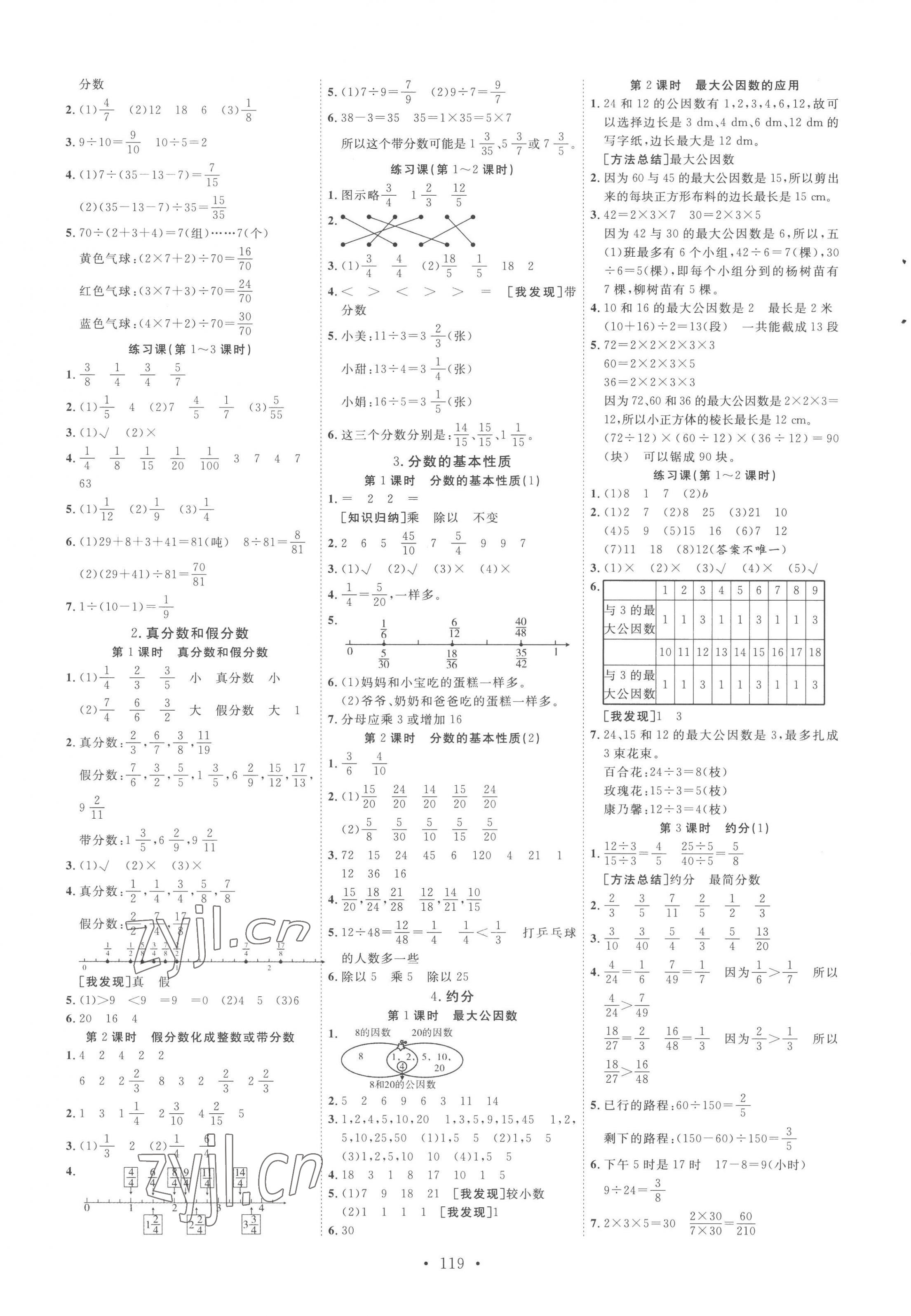 2023年天天好練習(xí)五年級(jí)數(shù)學(xué)下冊(cè)人教版 第3頁(yè)