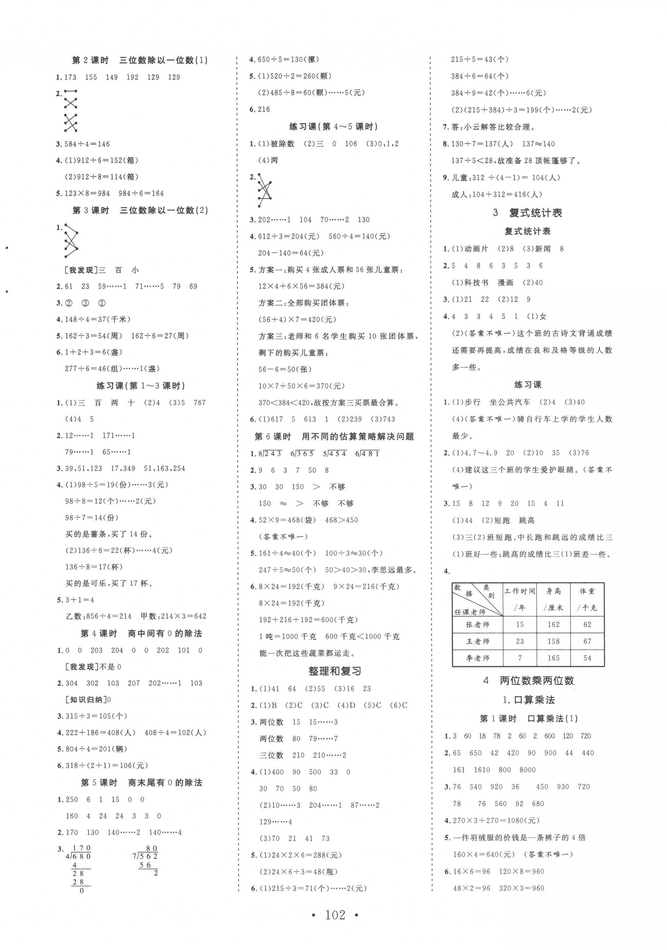 2023年天天好練習(xí)三年級(jí)數(shù)學(xué)下冊(cè)人教版 第2頁(yè)