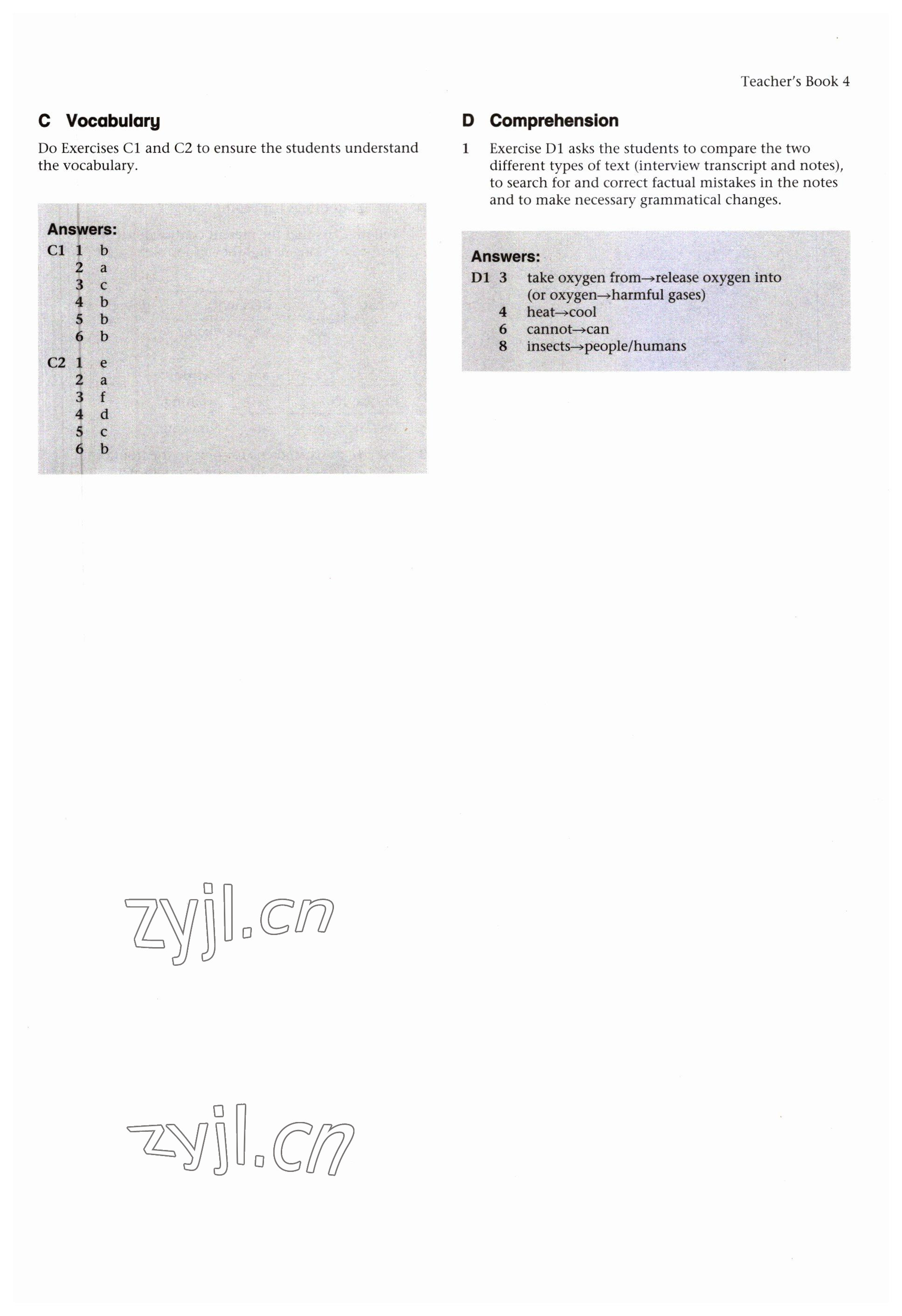 2023年教材課本八年級英語第二學(xué)期滬教版54制 參考答案第8頁