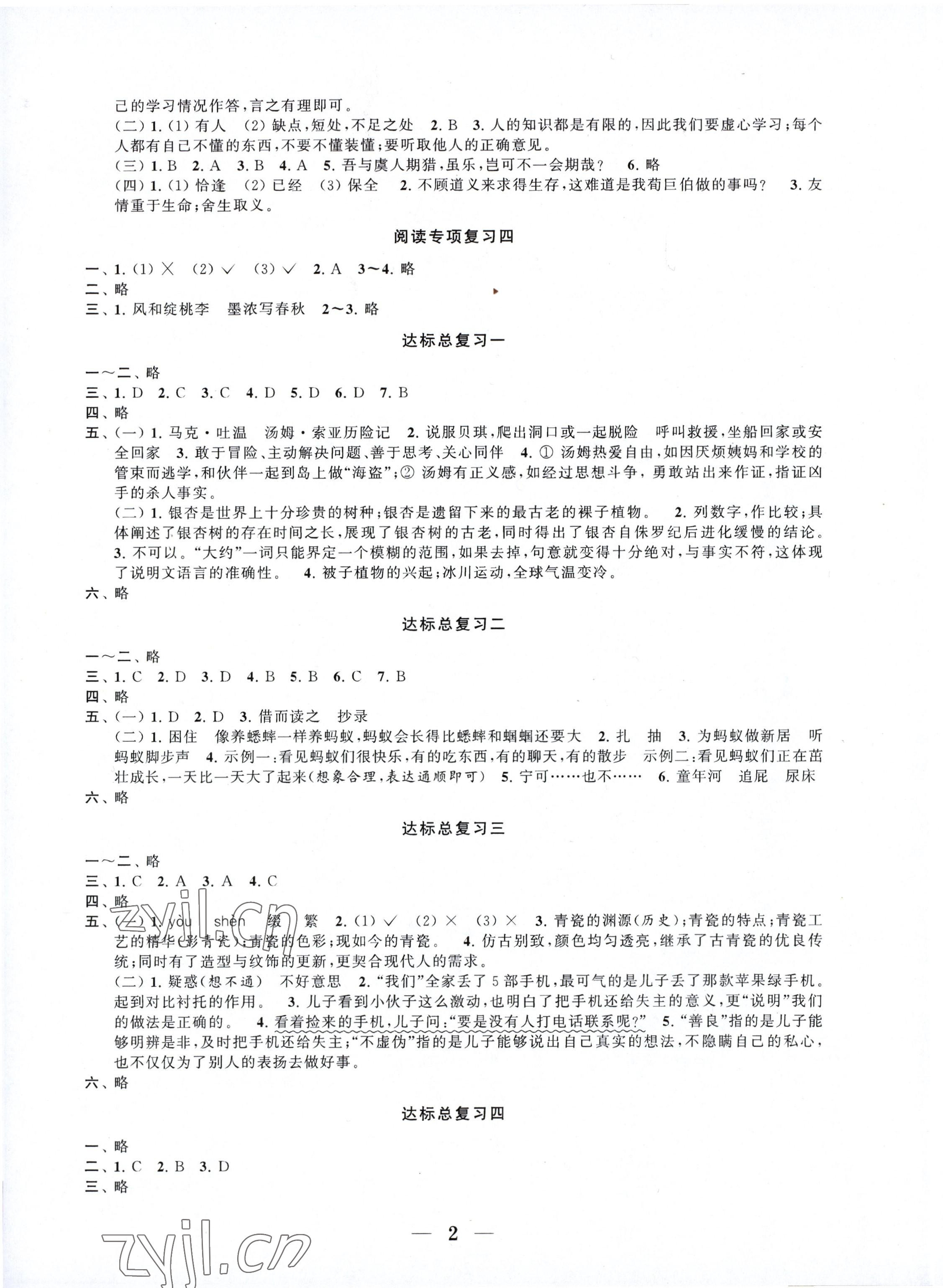2023年新思维冲刺小升初达标总复习语文 第2页