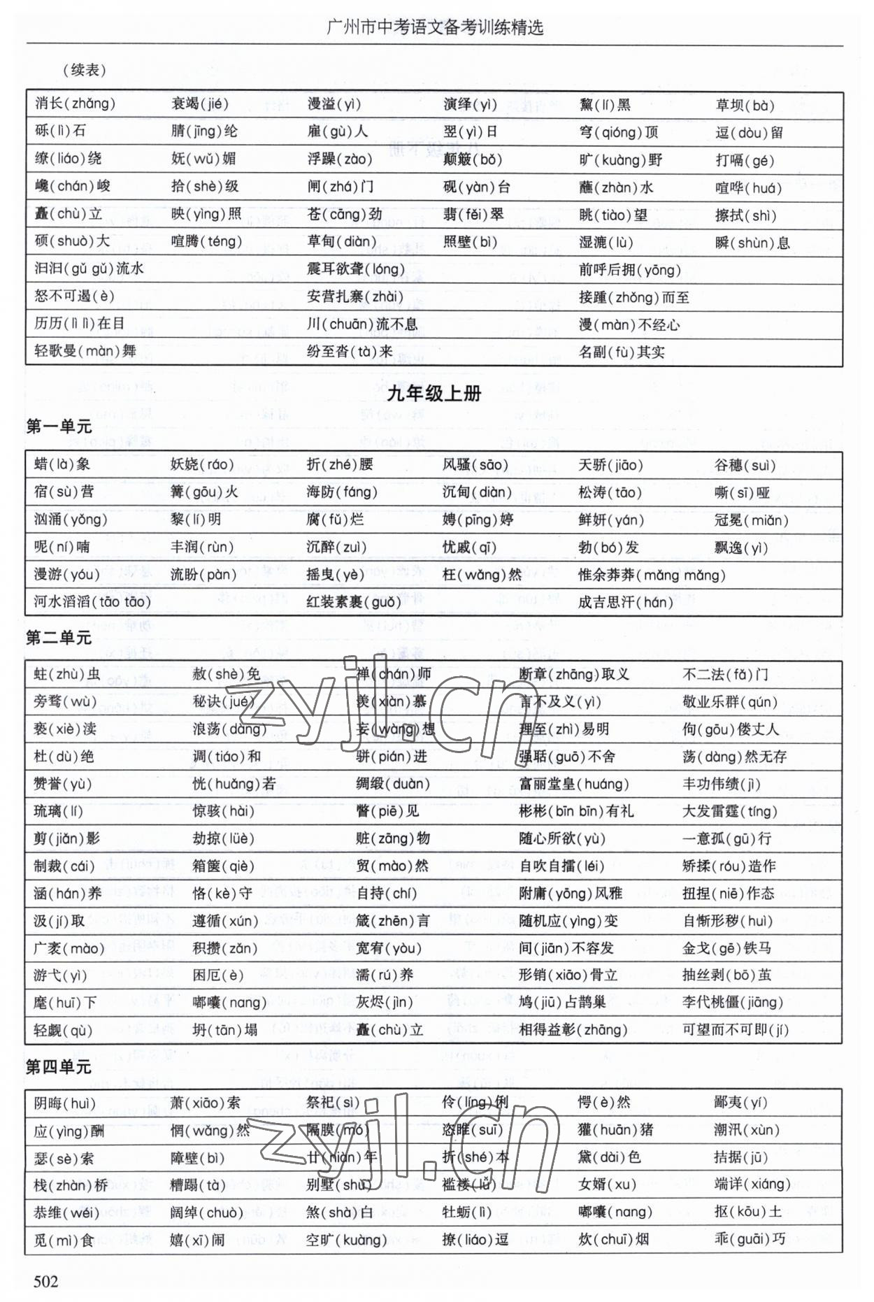 2023年廣州市中考語文備考訓練精選 第6頁