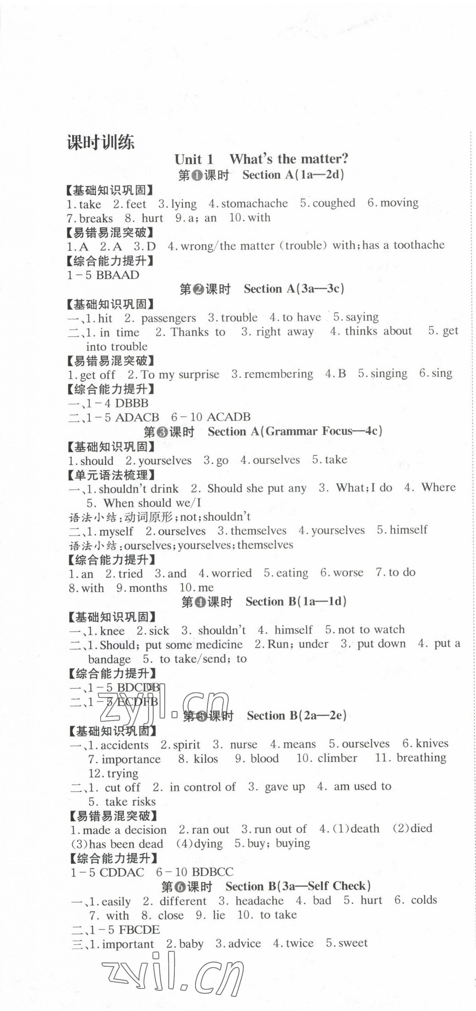 2023年全效學(xué)習(xí)學(xué)業(yè)評價方案八年級英語下冊人教版 第1頁