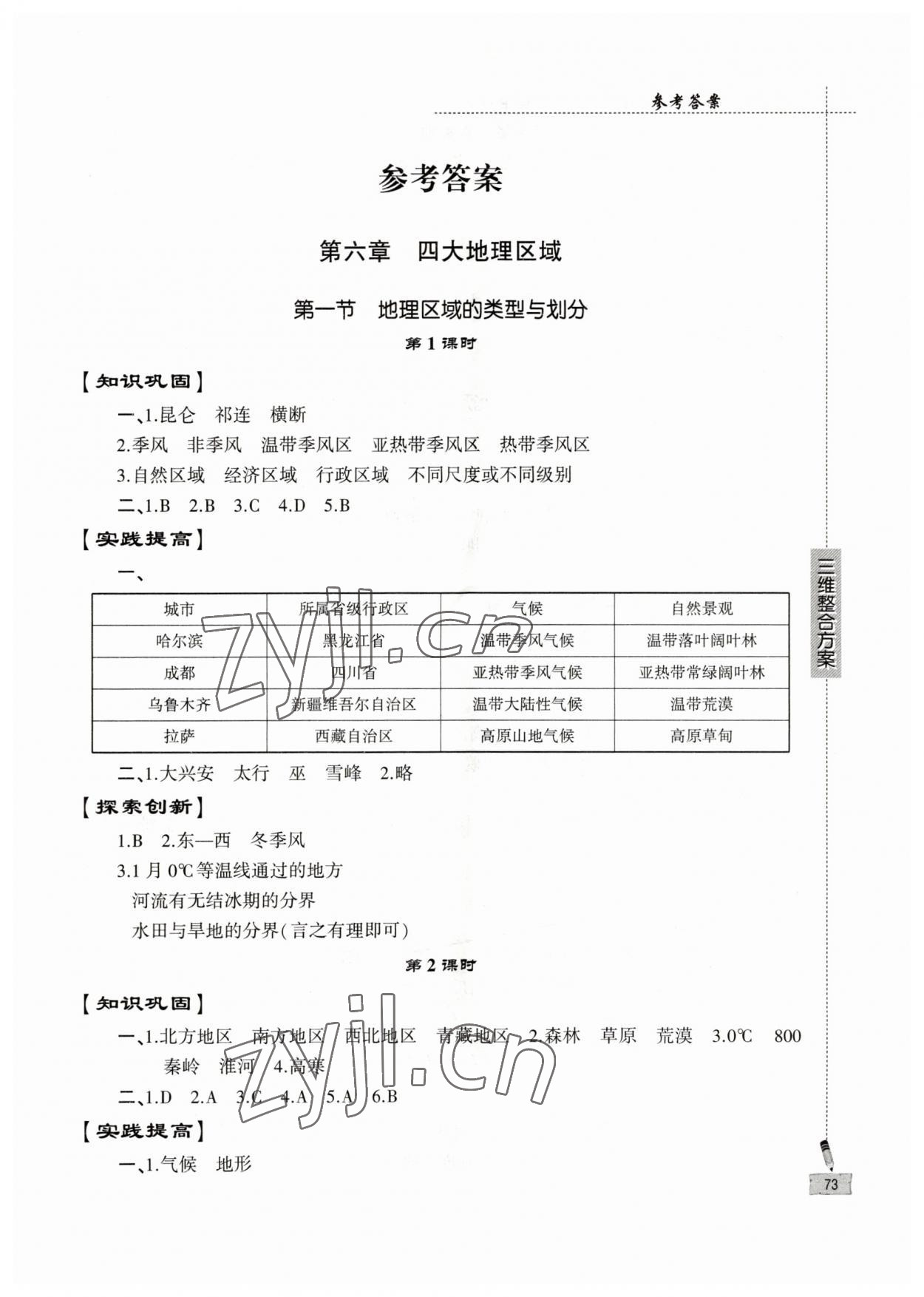 2023年仁愛地理同步練習(xí)冊(cè)八年級(jí)下冊(cè)仁愛版 第1頁