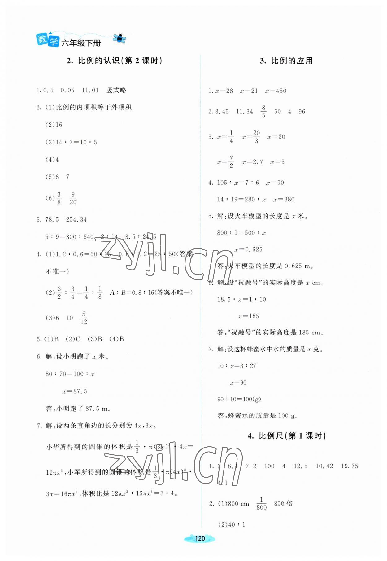 2023年課堂精練六年級數(shù)學(xué)下冊北師大版河南專版 第4頁