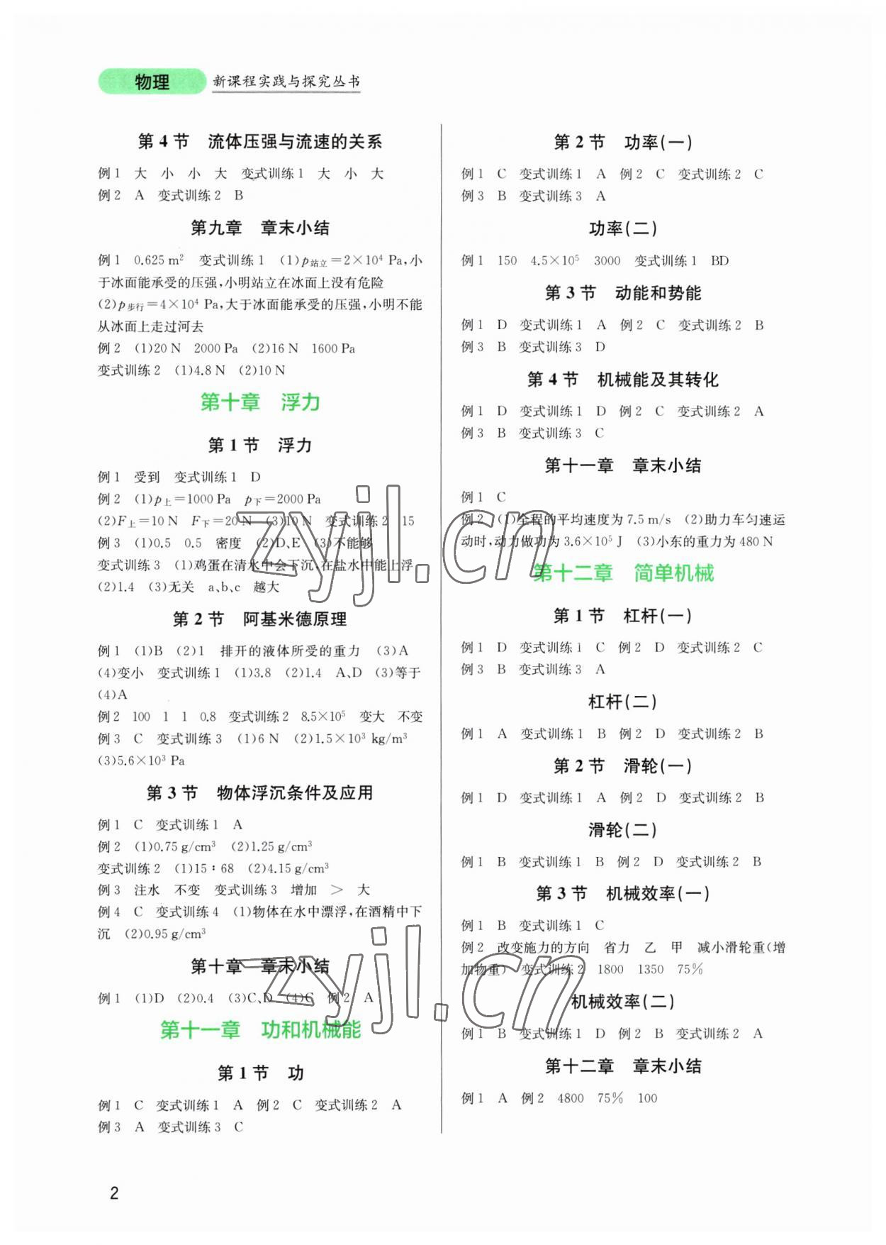 2023年新課程實(shí)踐與探究叢書(shū)八年級(jí)物理下冊(cè)人教版 第2頁(yè)