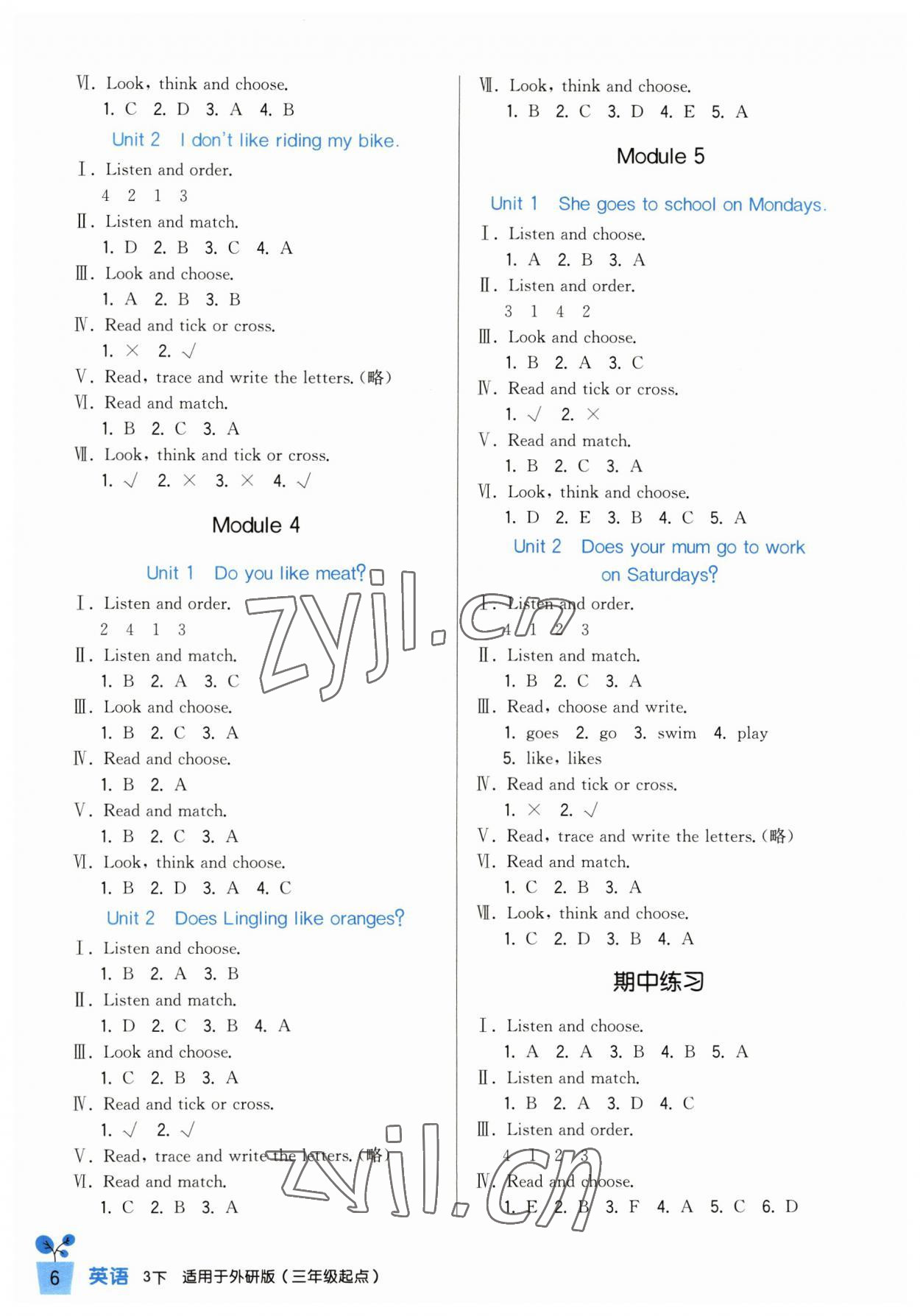 2023年小學(xué)生學(xué)習(xí)實(shí)踐園地三年級(jí)英語下冊(cè)外研版 第2頁