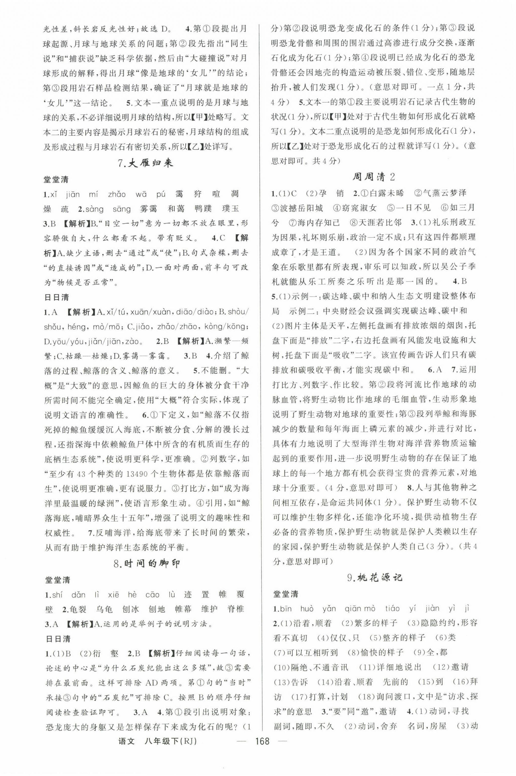 2023年四清導(dǎo)航八年級語文下冊人教版河南專版 第4頁