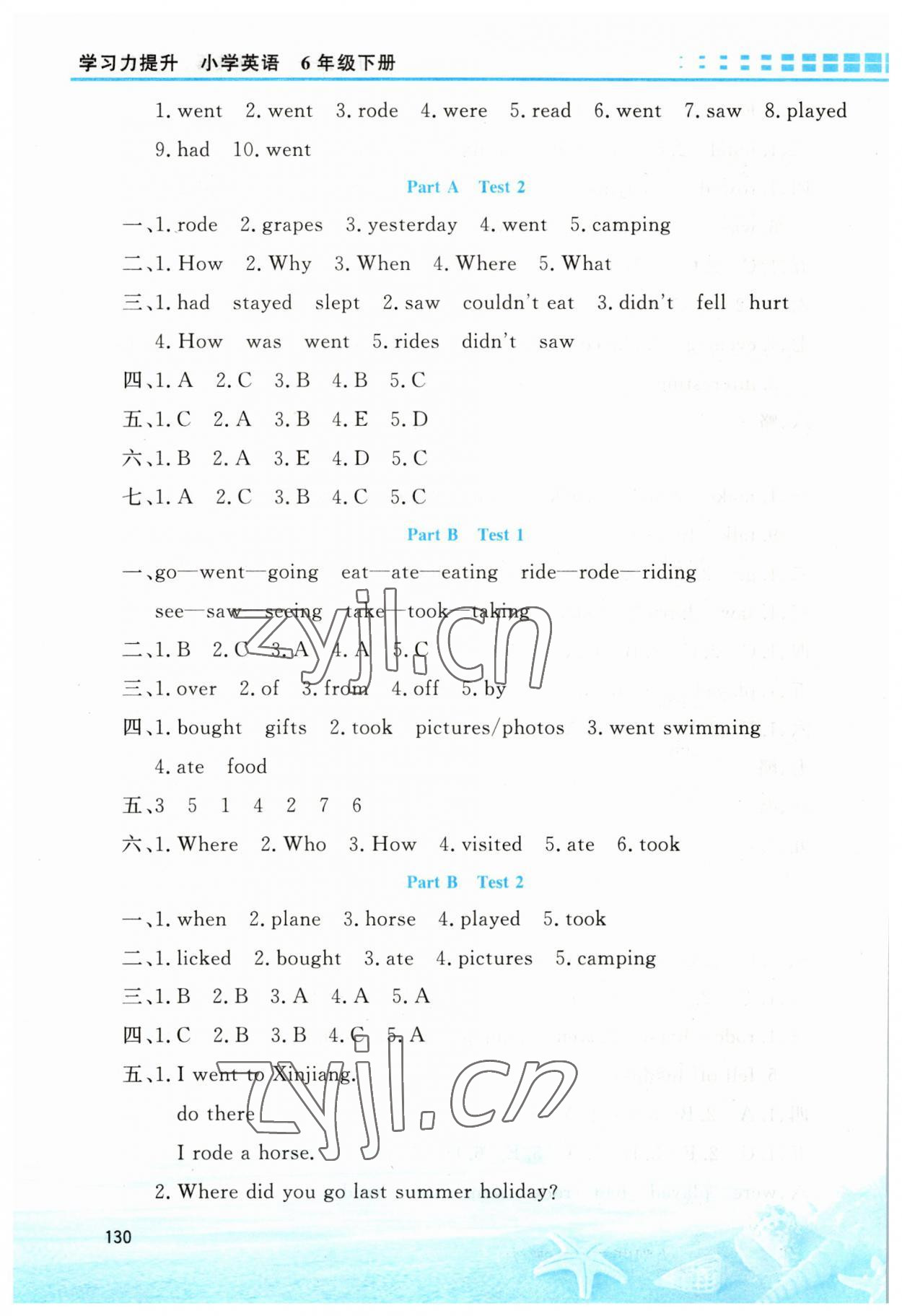 2023年學習力提升六年級英語下冊人教版 第4頁