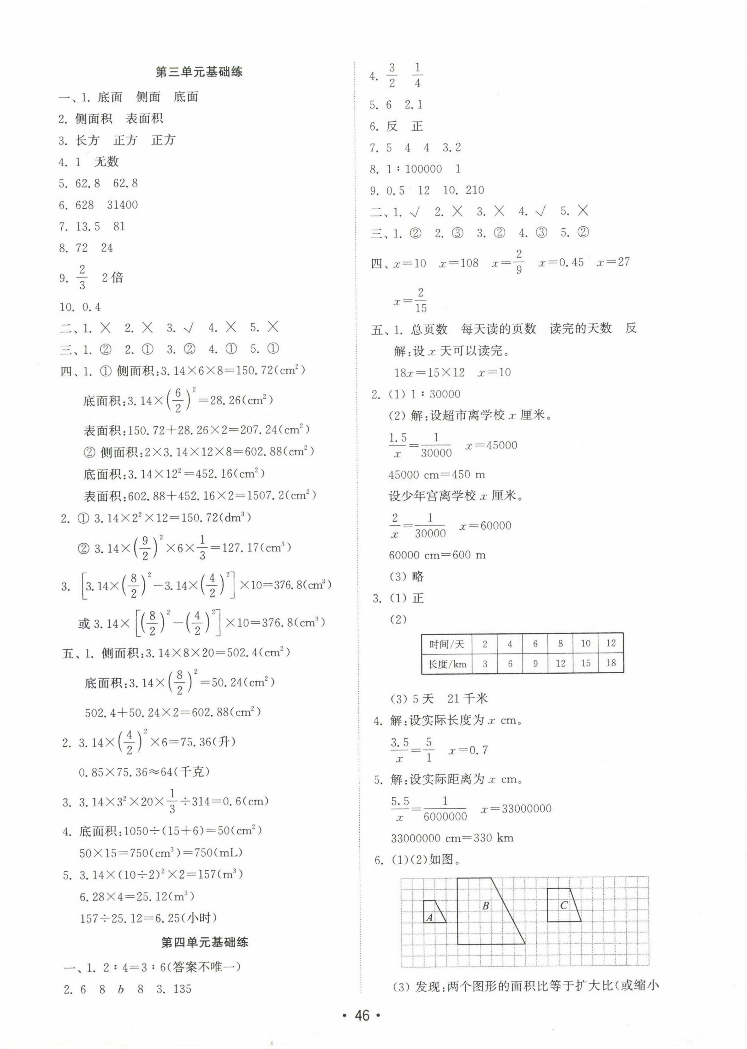 2023年金钥匙试卷六年级数学下册人教版基础练 第2页