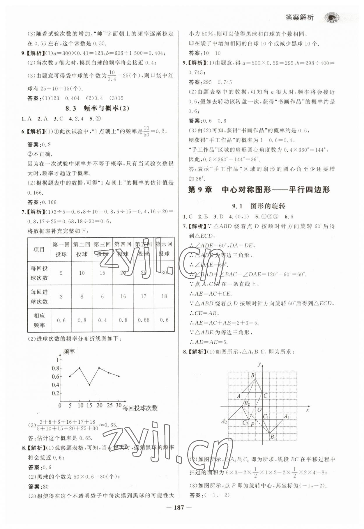 2023年世紀(jì)金榜重點(diǎn)題特訓(xùn)八年級數(shù)學(xué)下冊蘇科版 參考答案第6頁