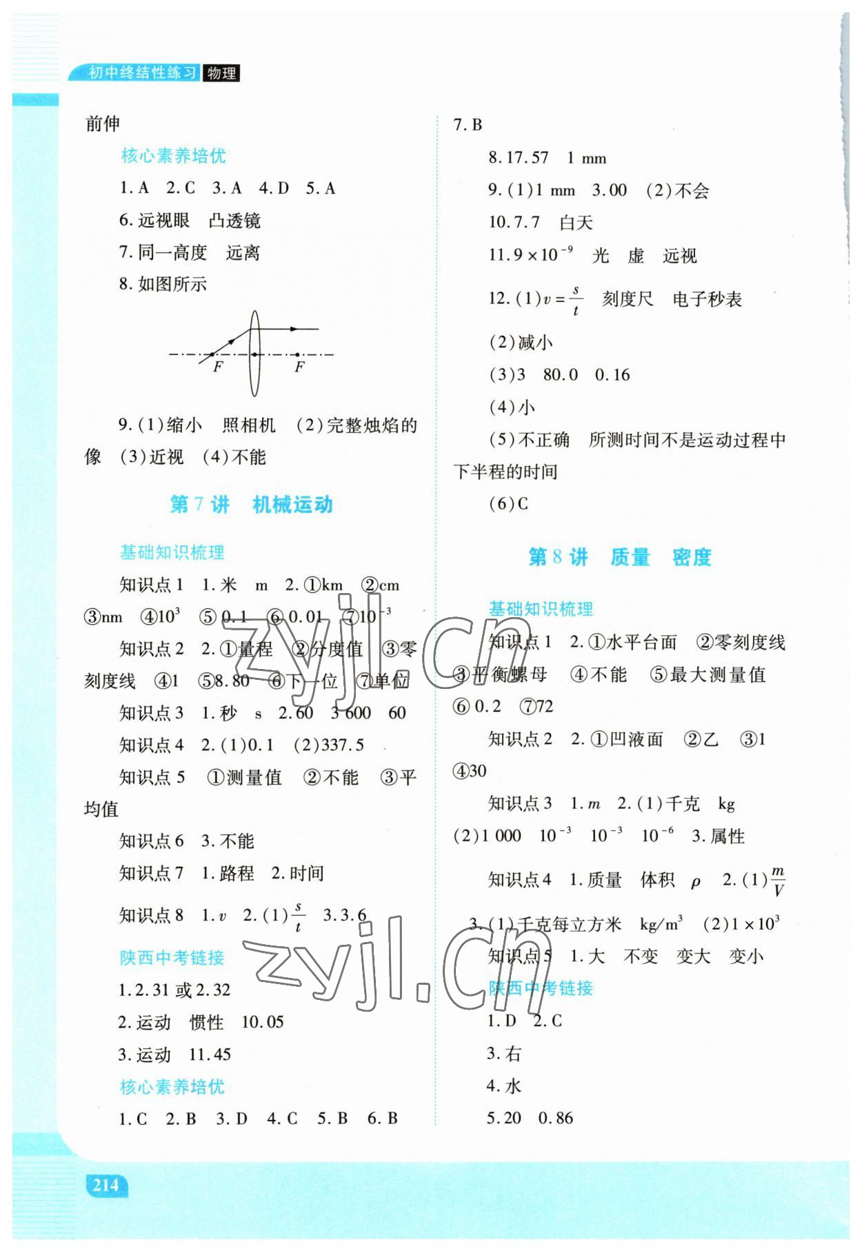 2023年初中終結(jié)性練習(xí)物理中考人教版 第4頁