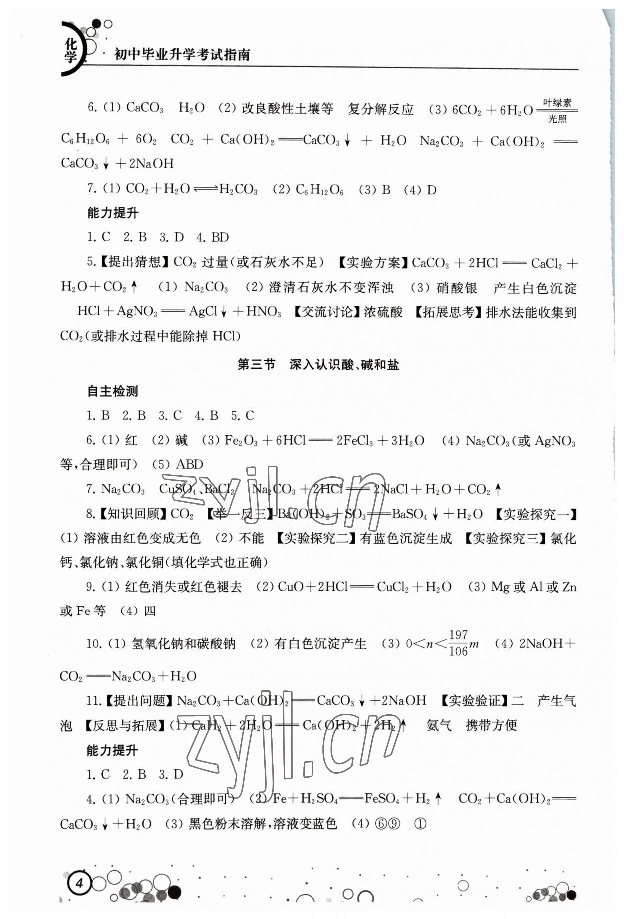 2023年初中畢業(yè)升學(xué)考試指南化學(xué) 第4頁(yè)