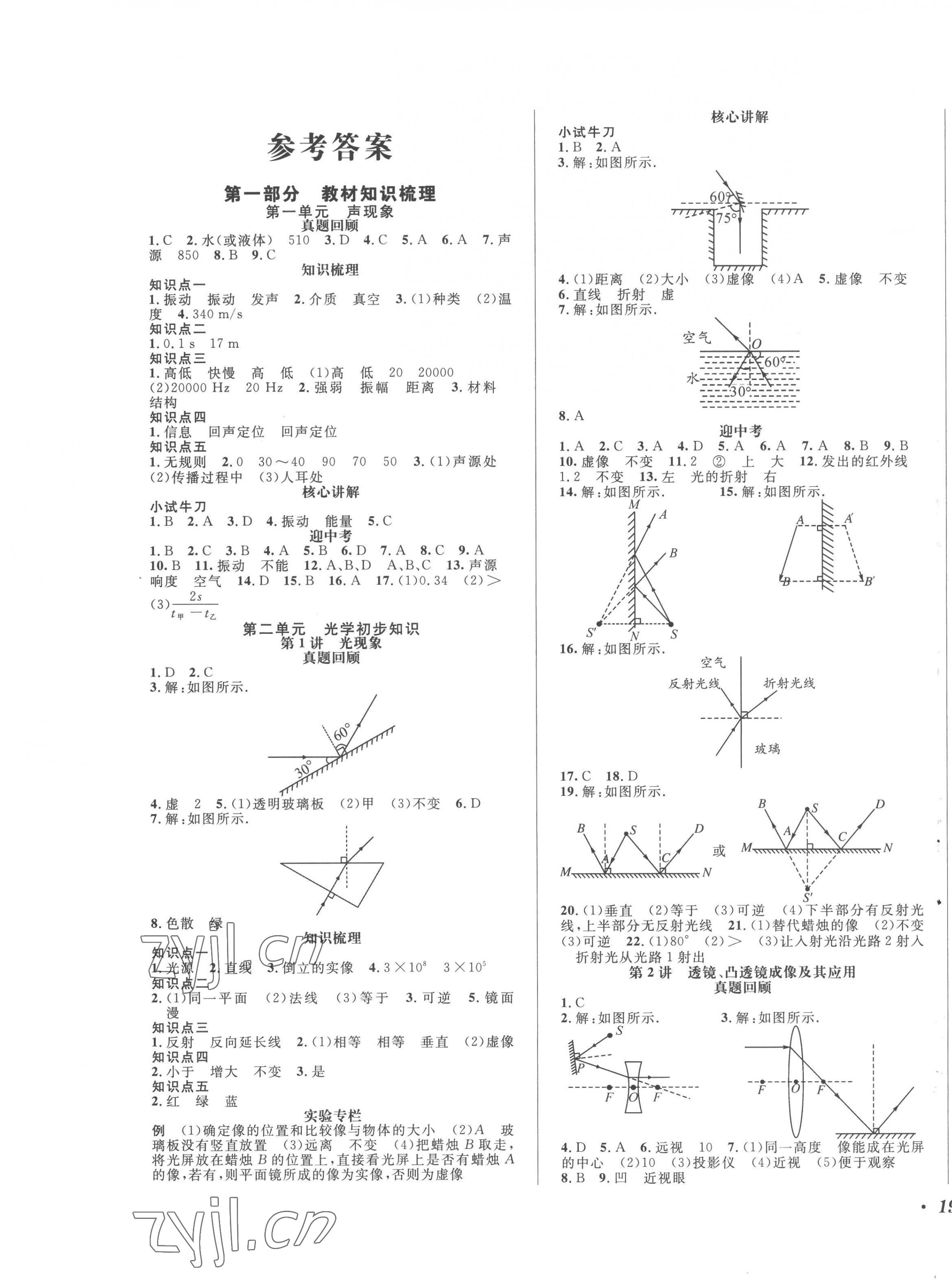 2023年直通中考南方出版社物理 第1頁