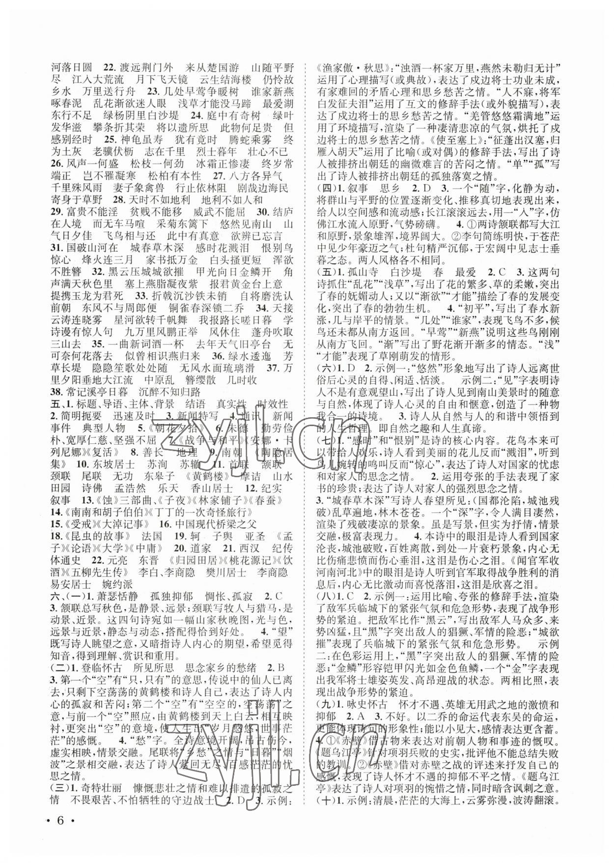 2023年直通中考語文南方出版社 第6頁