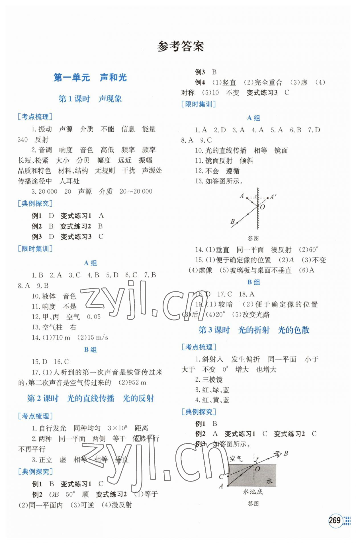 2023年點(diǎn)擊中考中考全程總復(fù)習(xí)物理 第1頁(yè)