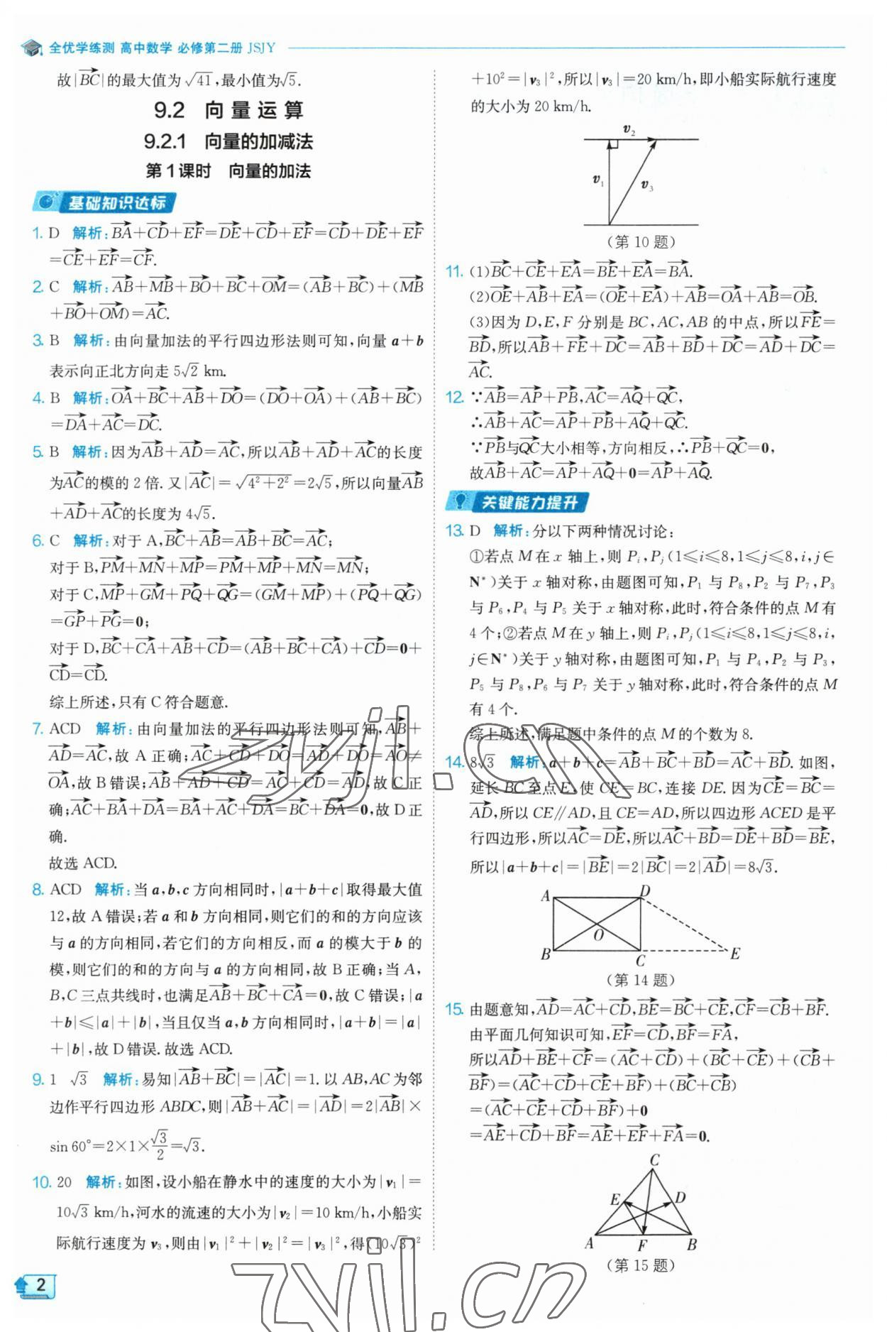 2023年全優(yōu)學(xué)練測(cè)高中數(shù)學(xué)必修2 參考答案第2頁(yè)