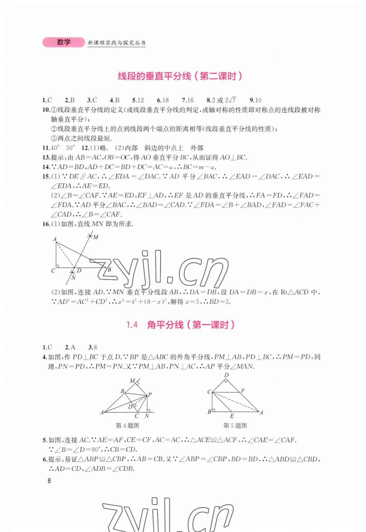 2023年新課程實(shí)踐與探究叢書八年級(jí)數(shù)學(xué)下冊北師大版 第8頁