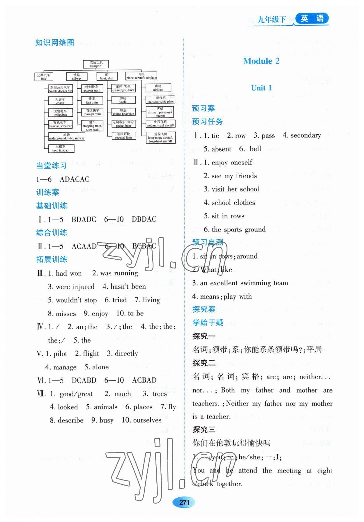 2023年資源與評(píng)價(jià)黑龍江教育出版社九年級(jí)英語下冊(cè)外研版 第5頁