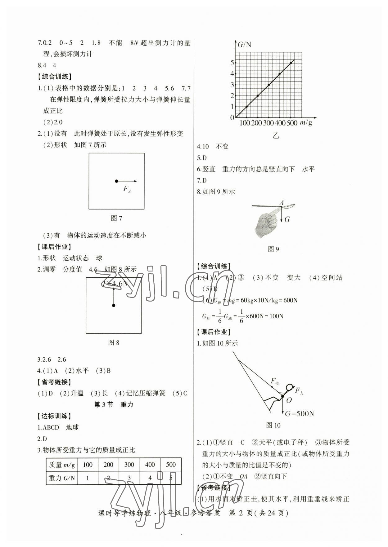 2023年課時(shí)導(dǎo)學(xué)練八年級(jí)物理下冊(cè)人教版廣州專版 第2頁(yè)