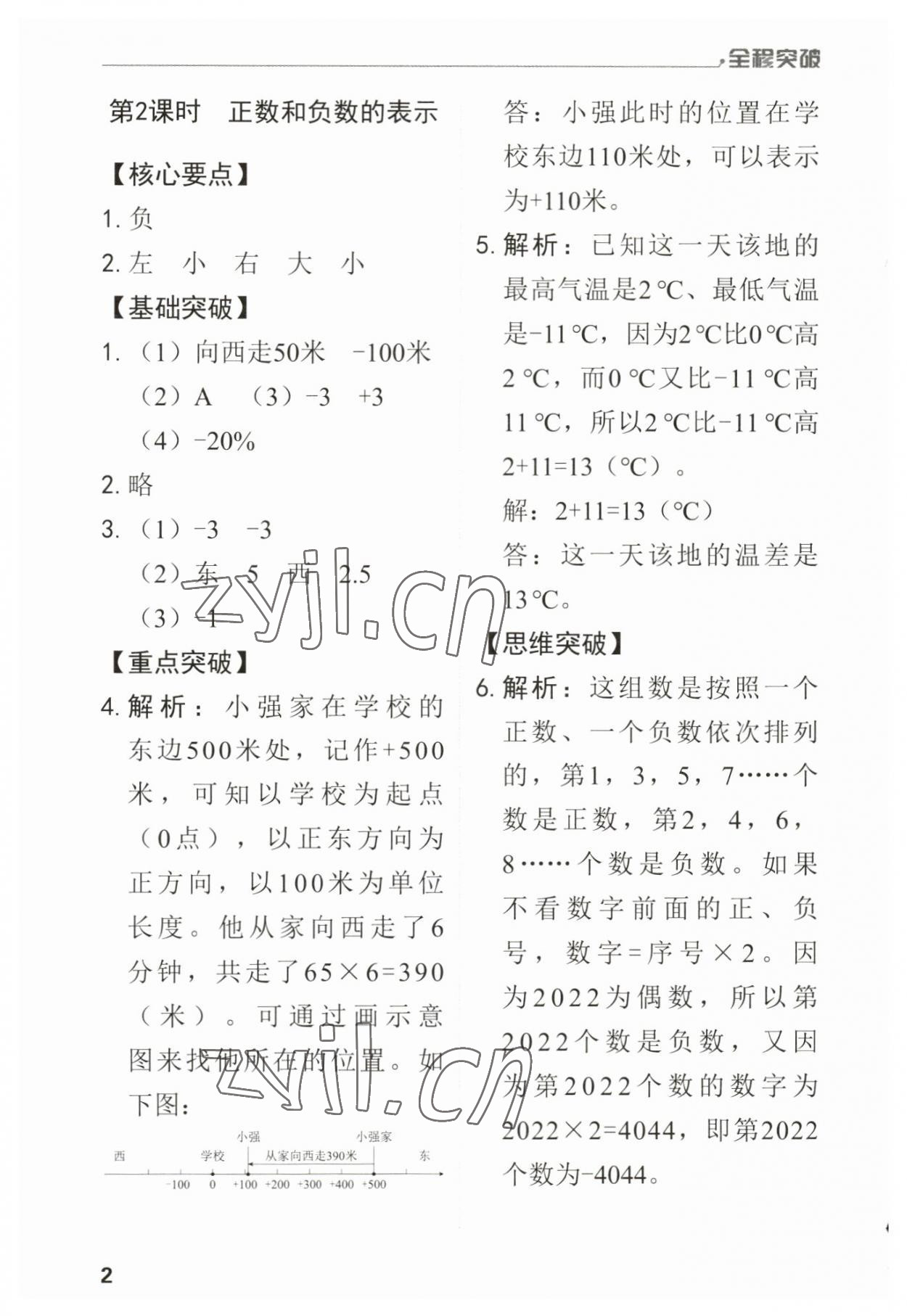 2023年全程突破六年級(jí)數(shù)學(xué)下冊(cè)人教版 第2頁(yè)