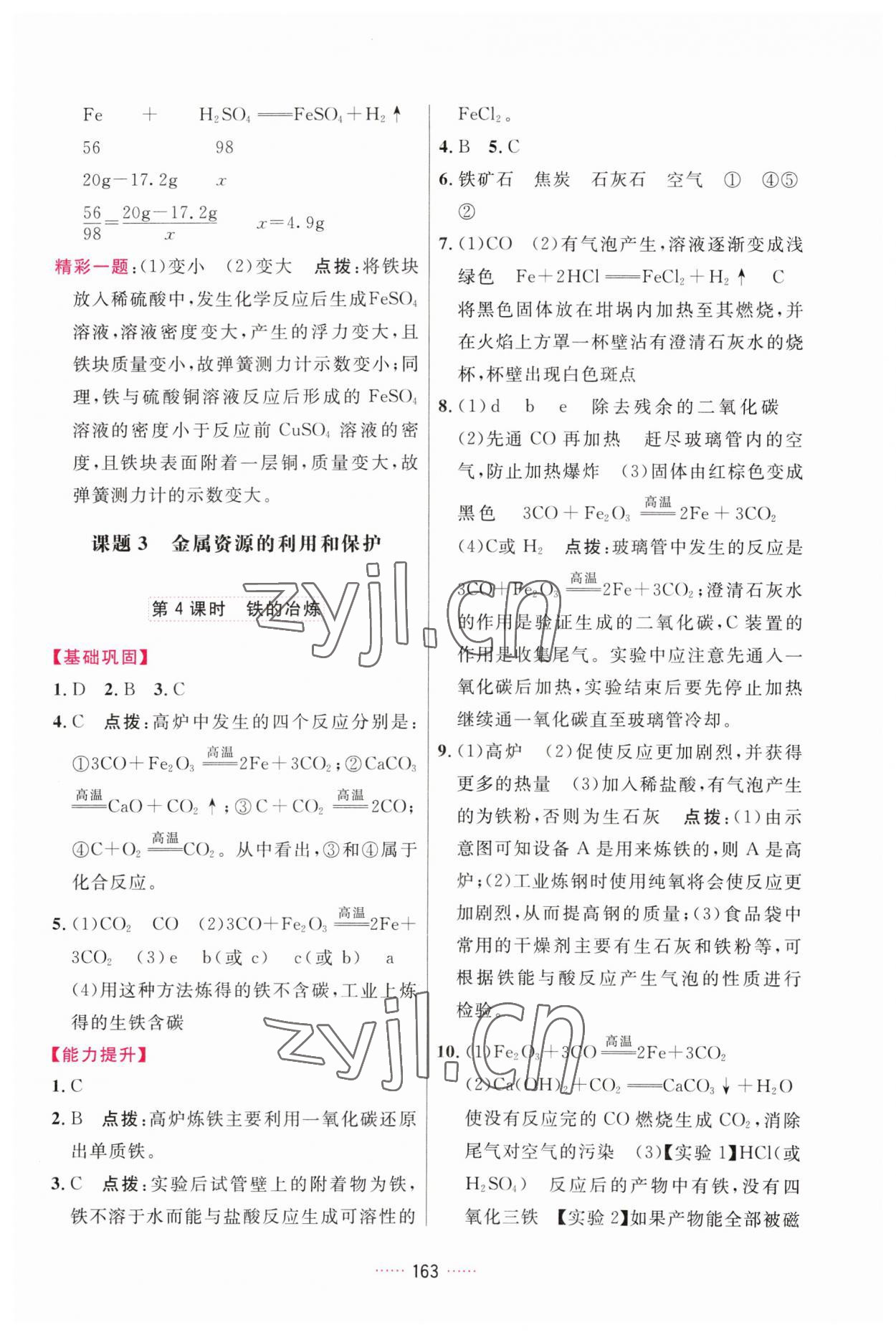 2023年三維數(shù)字課堂九年級化學下冊人教版 第5頁