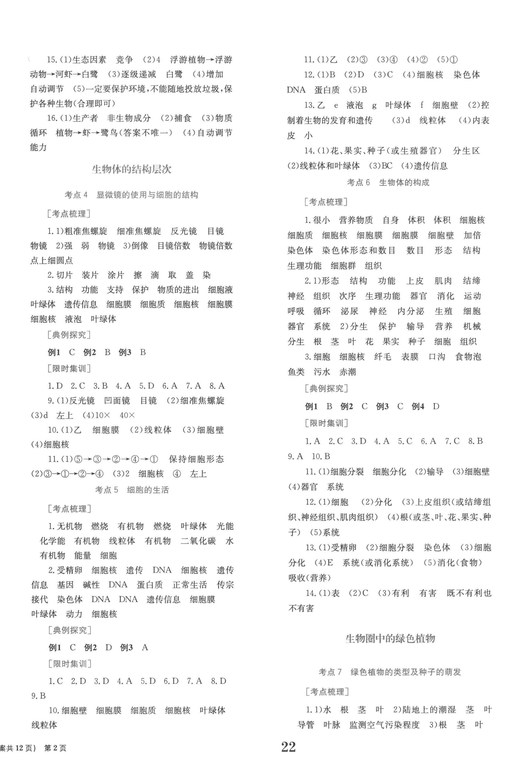 2023年点击中考生物 第2页