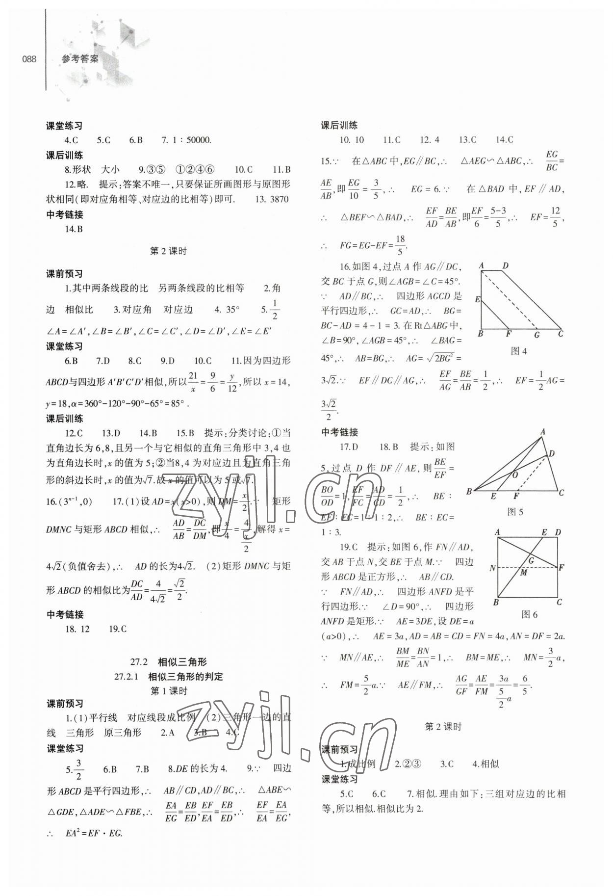 2023年同步练习册大象出版社九年级数学下册人教版 第4页