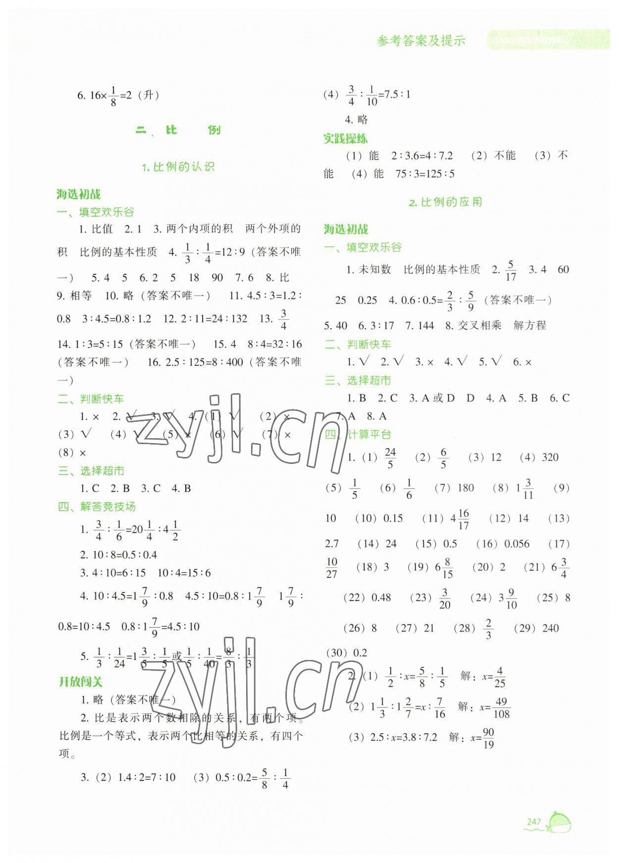 2023年尖子生題庫六年級數學下冊北師大版 第5頁