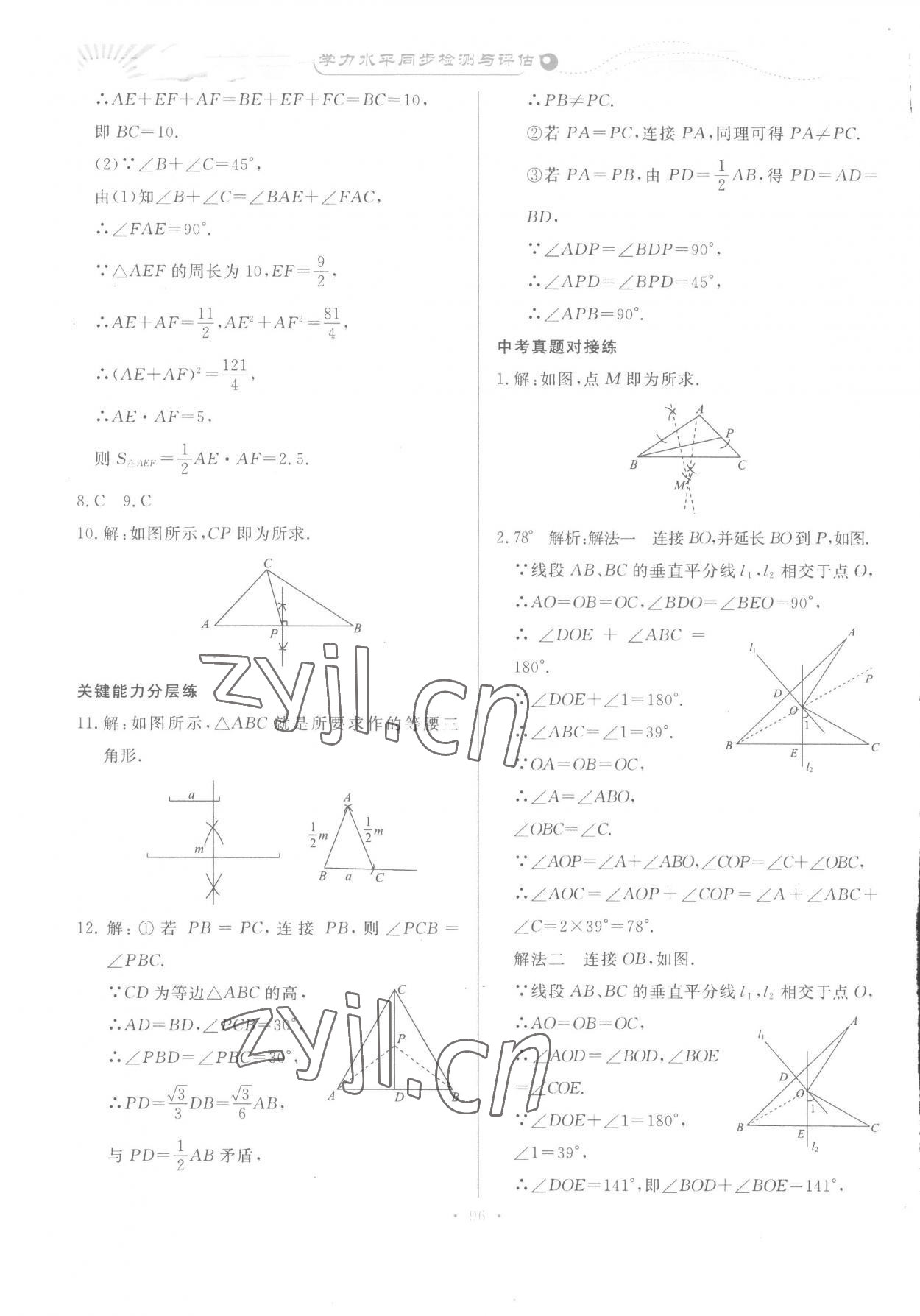 2023年學(xué)力水平同步檢測(cè)與評(píng)估八年級(jí)數(shù)學(xué)下冊(cè)北師大版 第10頁(yè)