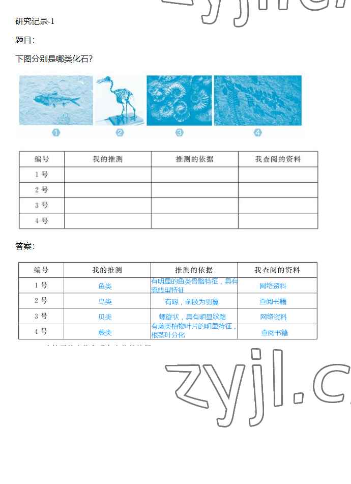 2023年同步實踐評價課程基礎(chǔ)訓(xùn)練六年級科學(xué)下冊湘科版 參考答案第47頁