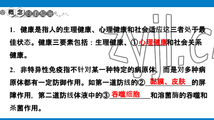 2023年學習進階中考科學復習設計中考浙教版 參考答案第221頁