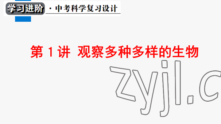 2023年學習進階中考科學復習設計中考浙教版 參考答案第1頁