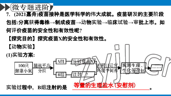 2023年學(xué)習(xí)進(jìn)階中考科學(xué)復(fù)習(xí)設(shè)計(jì)中考浙教版 參考答案第238頁