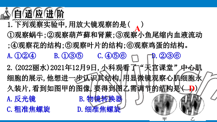 2023年學(xué)習(xí)進階中考科學(xué)復(fù)習(xí)設(shè)計中考浙教版 參考答案第7頁