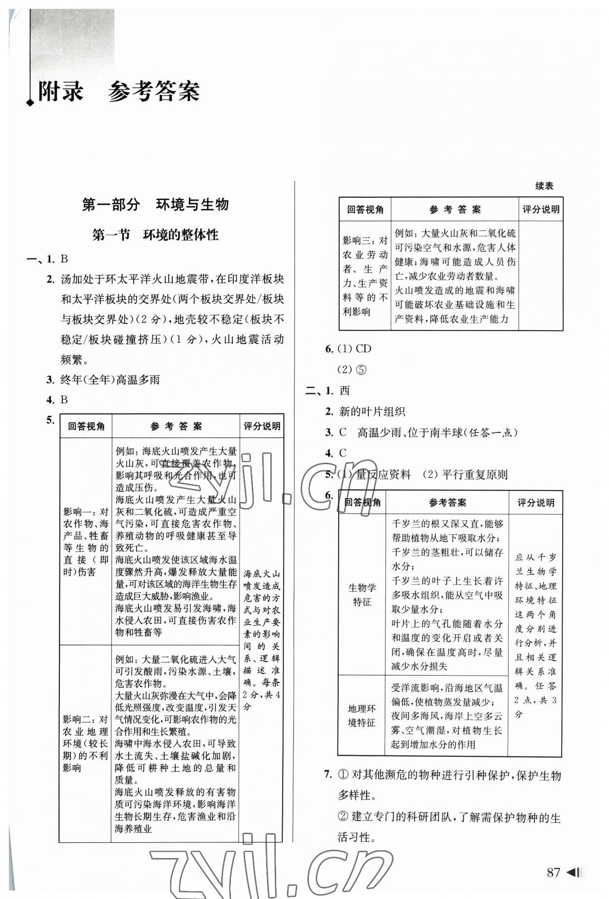 2023年上海中考試題分類(lèi)匯編地理 第1頁(yè)